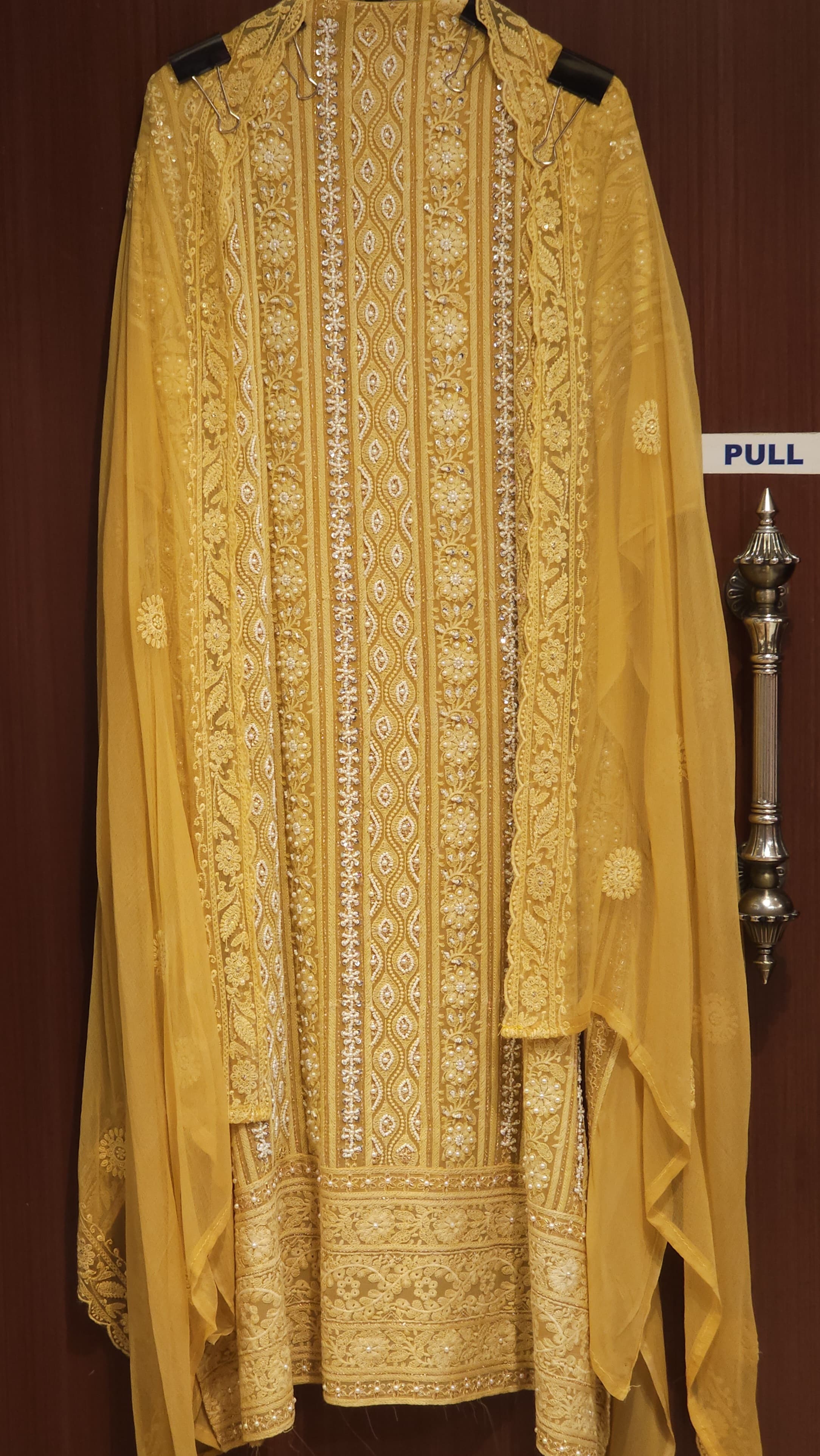 Evergreen Elegance in Georgette Lucknowi Set