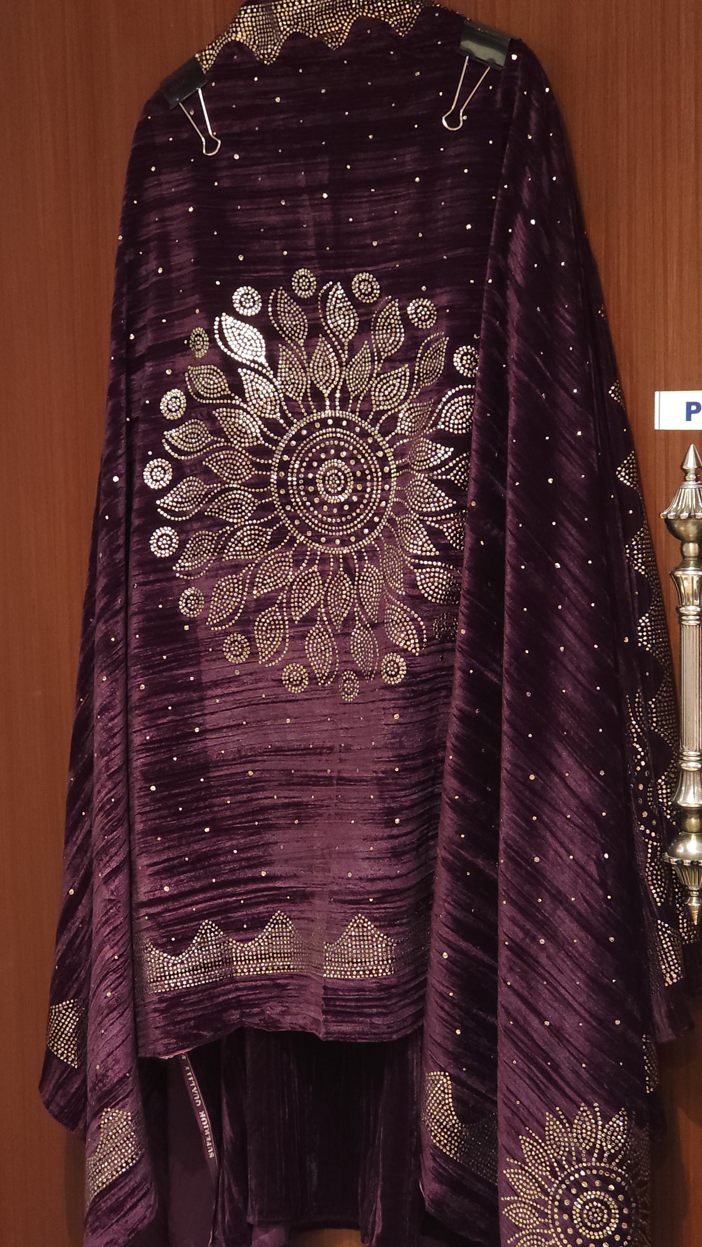 Luxury Pitta Work velvet Ensemble