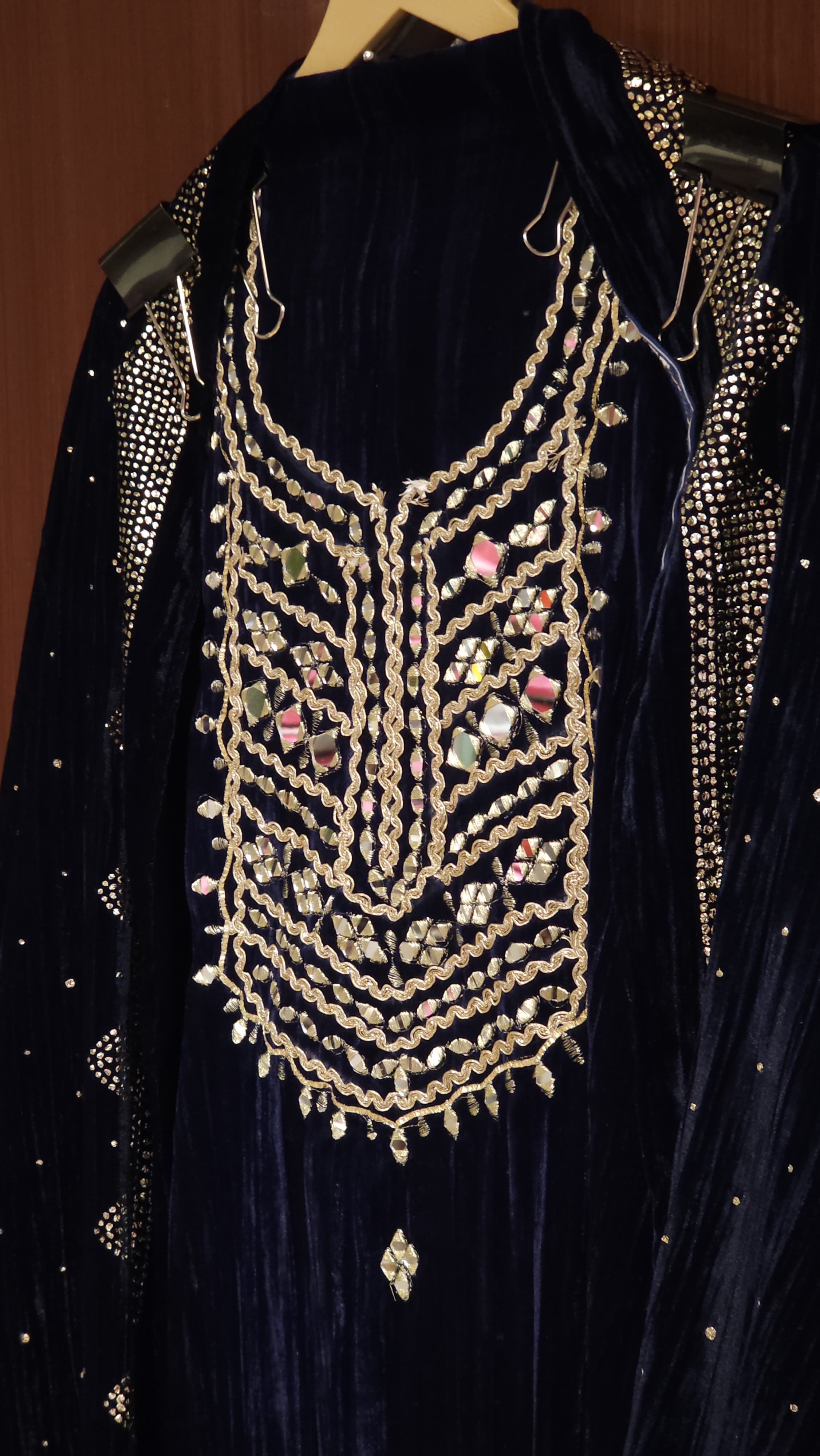 Luxury Pitta Work velvet Ensemble