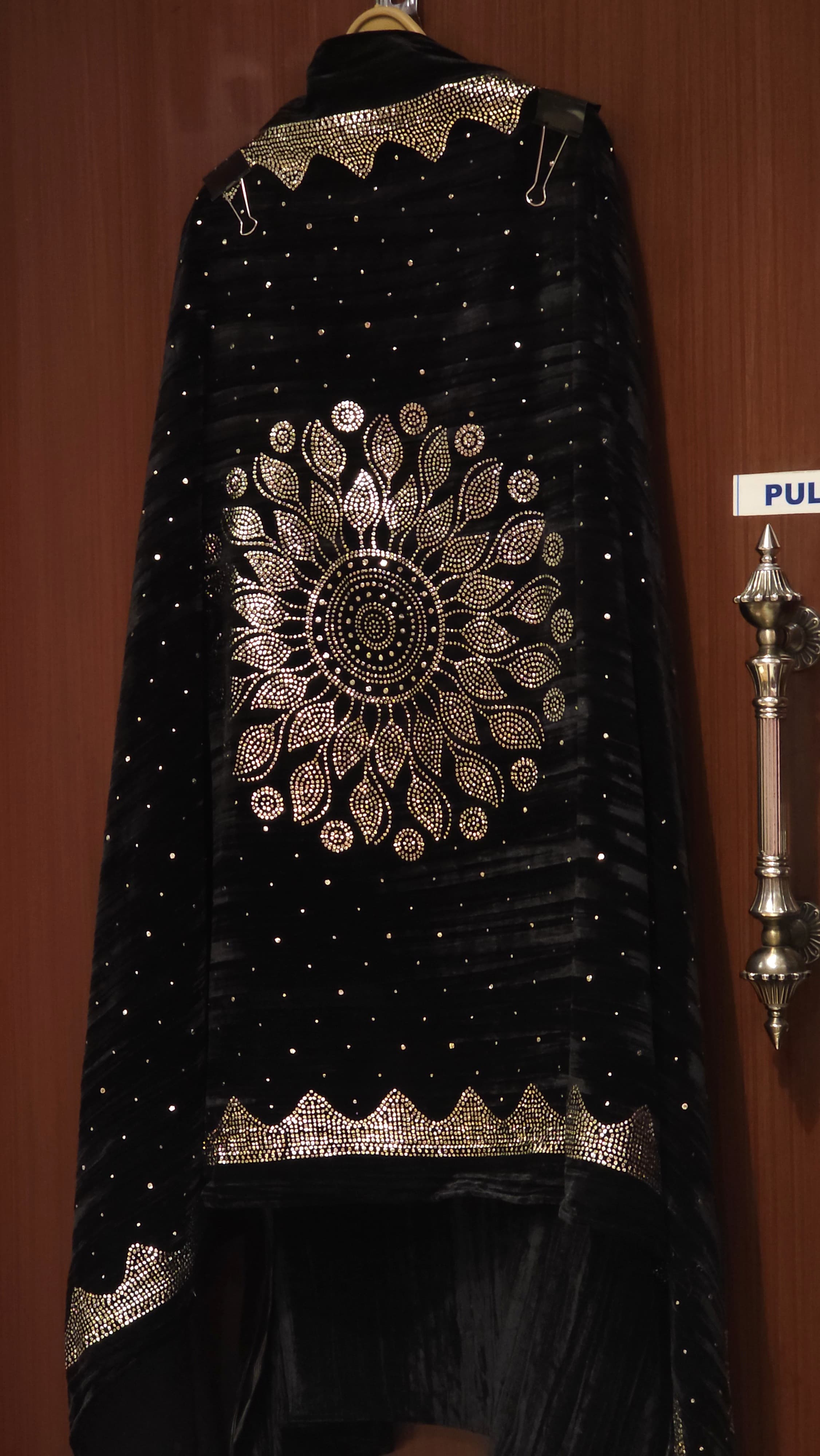 Luxury Pitta Work velvet Ensemble