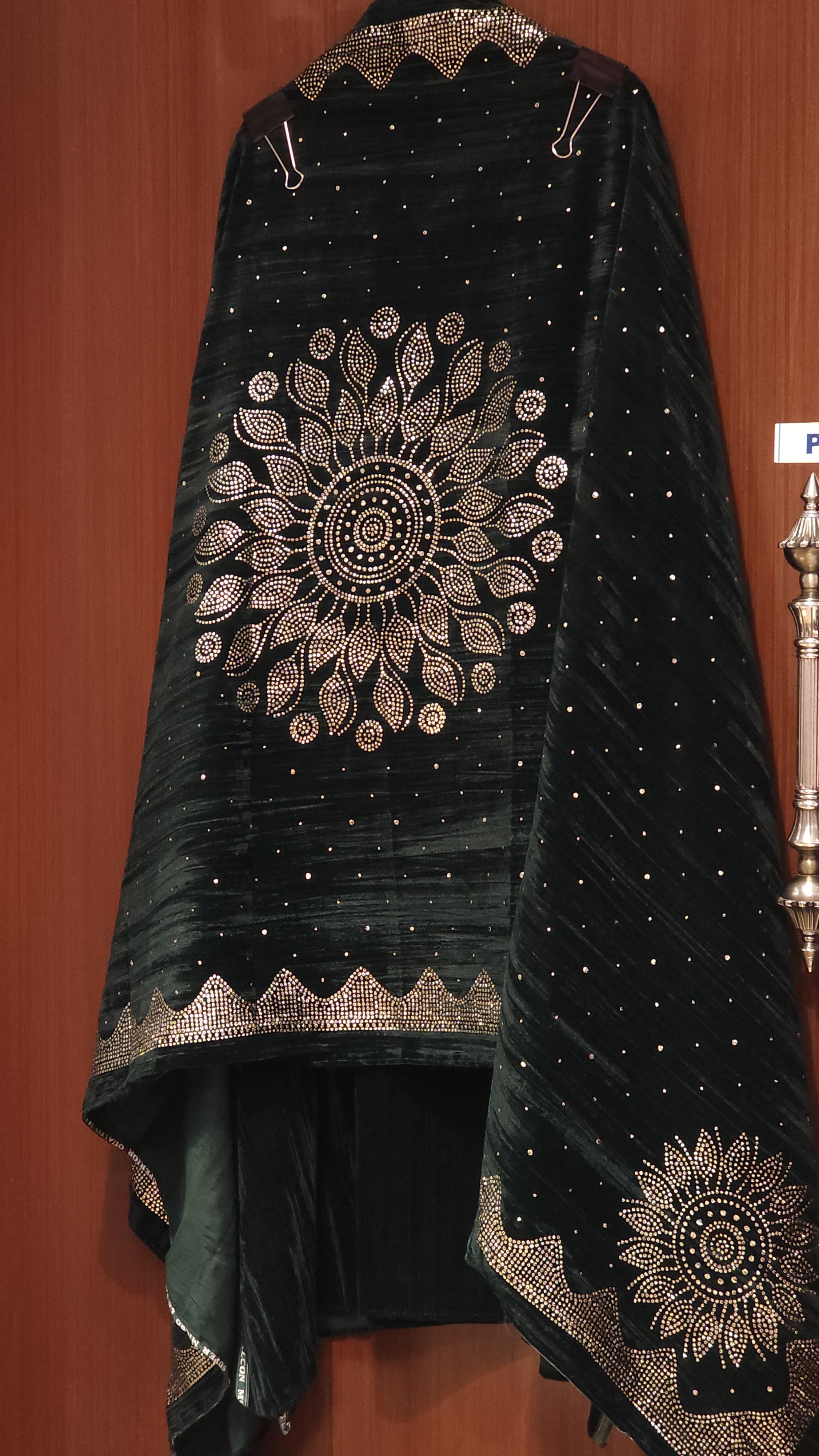 Luxury Pitta Work velvet Ensemble