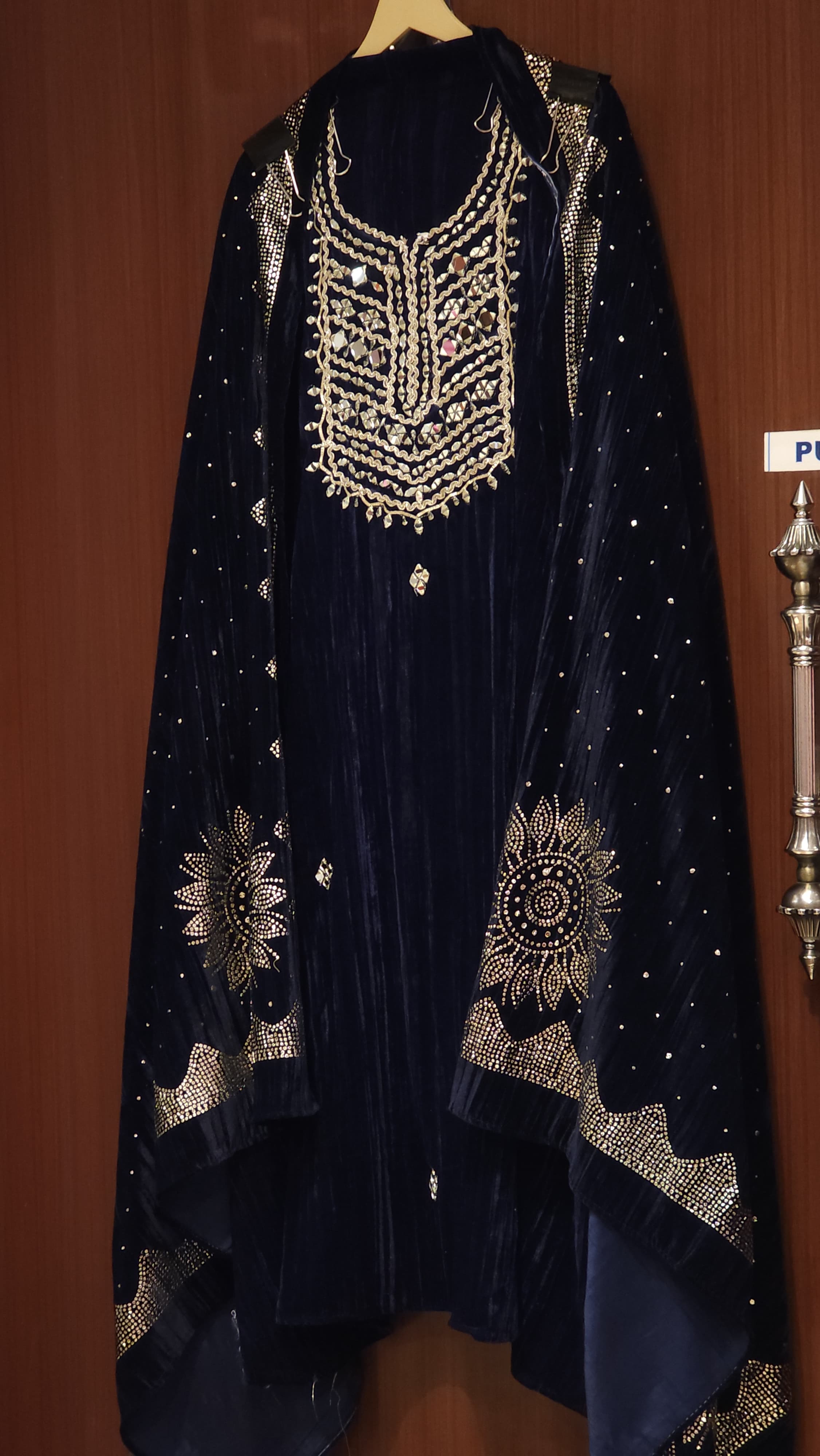 Luxury Pitta Work velvet Ensemble