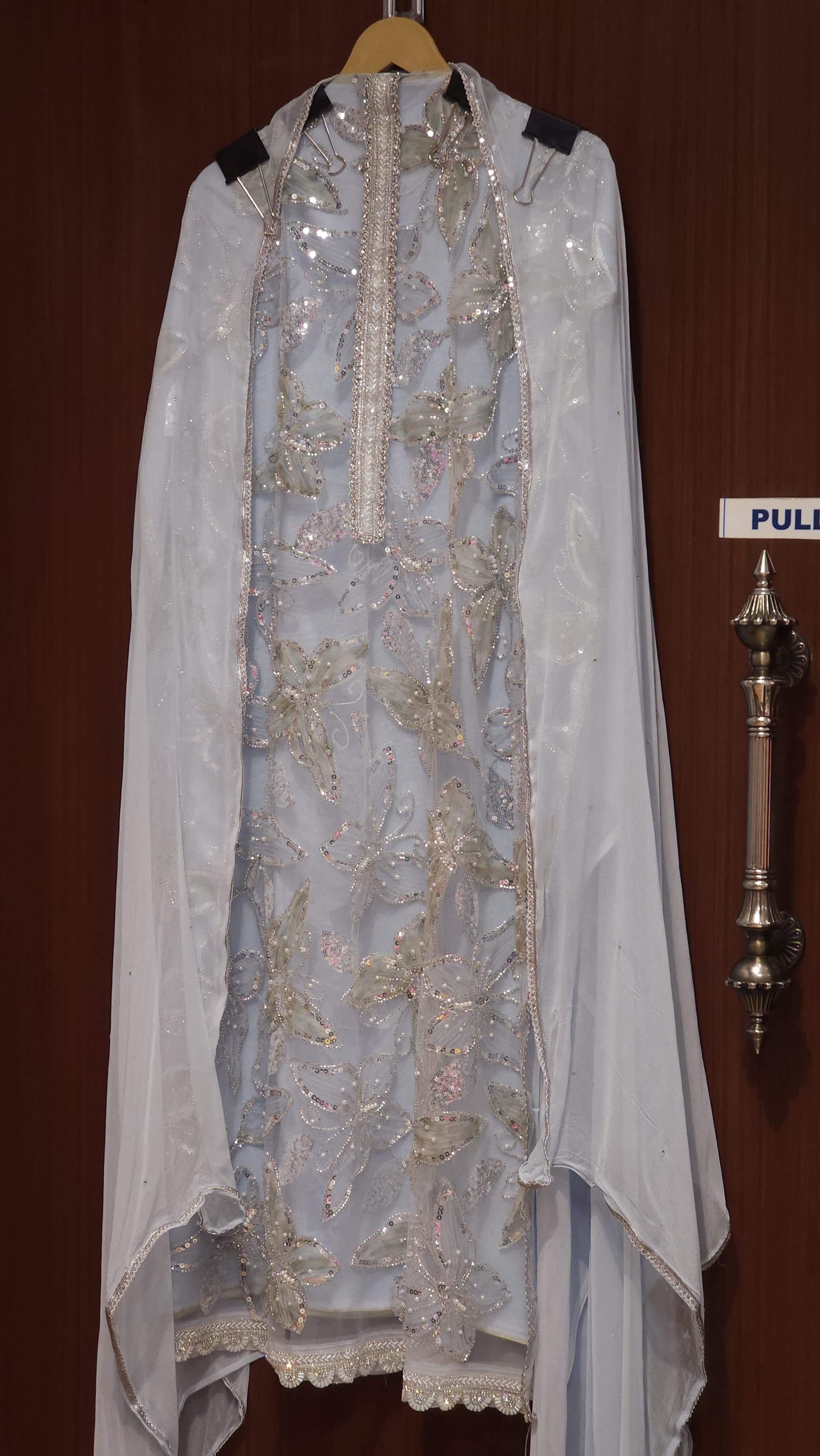 Butterflies on Net - Indo Western Suit