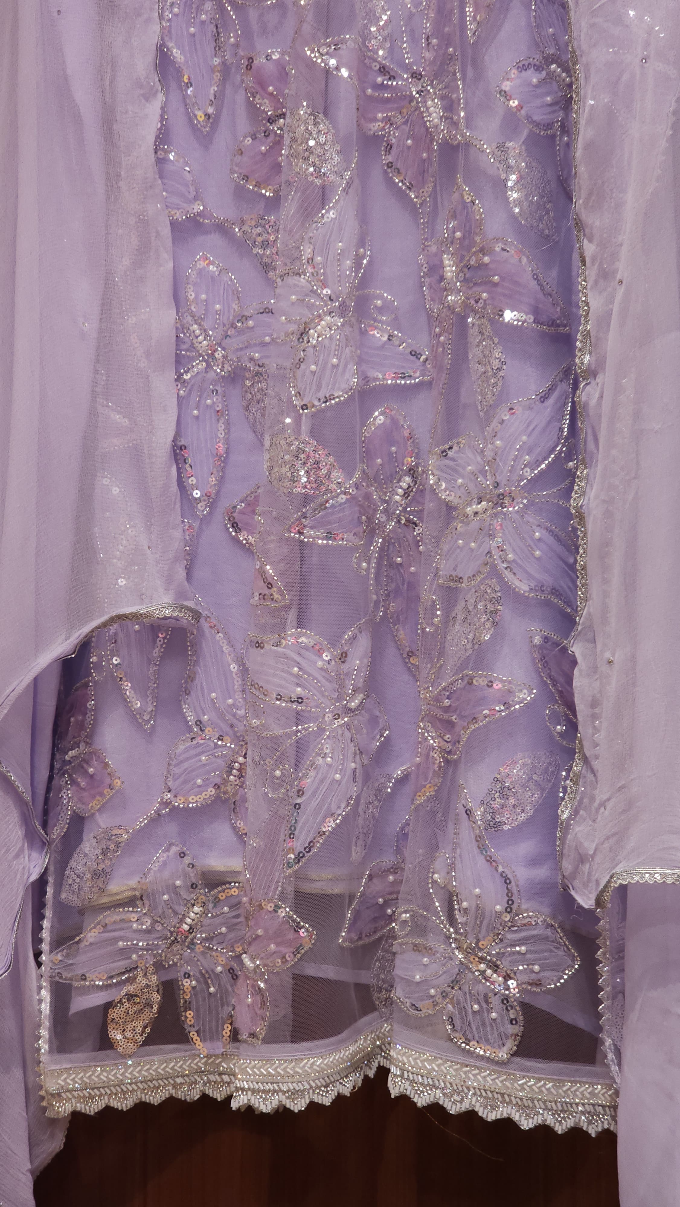 Butterflies on Net - Indo Western Suit