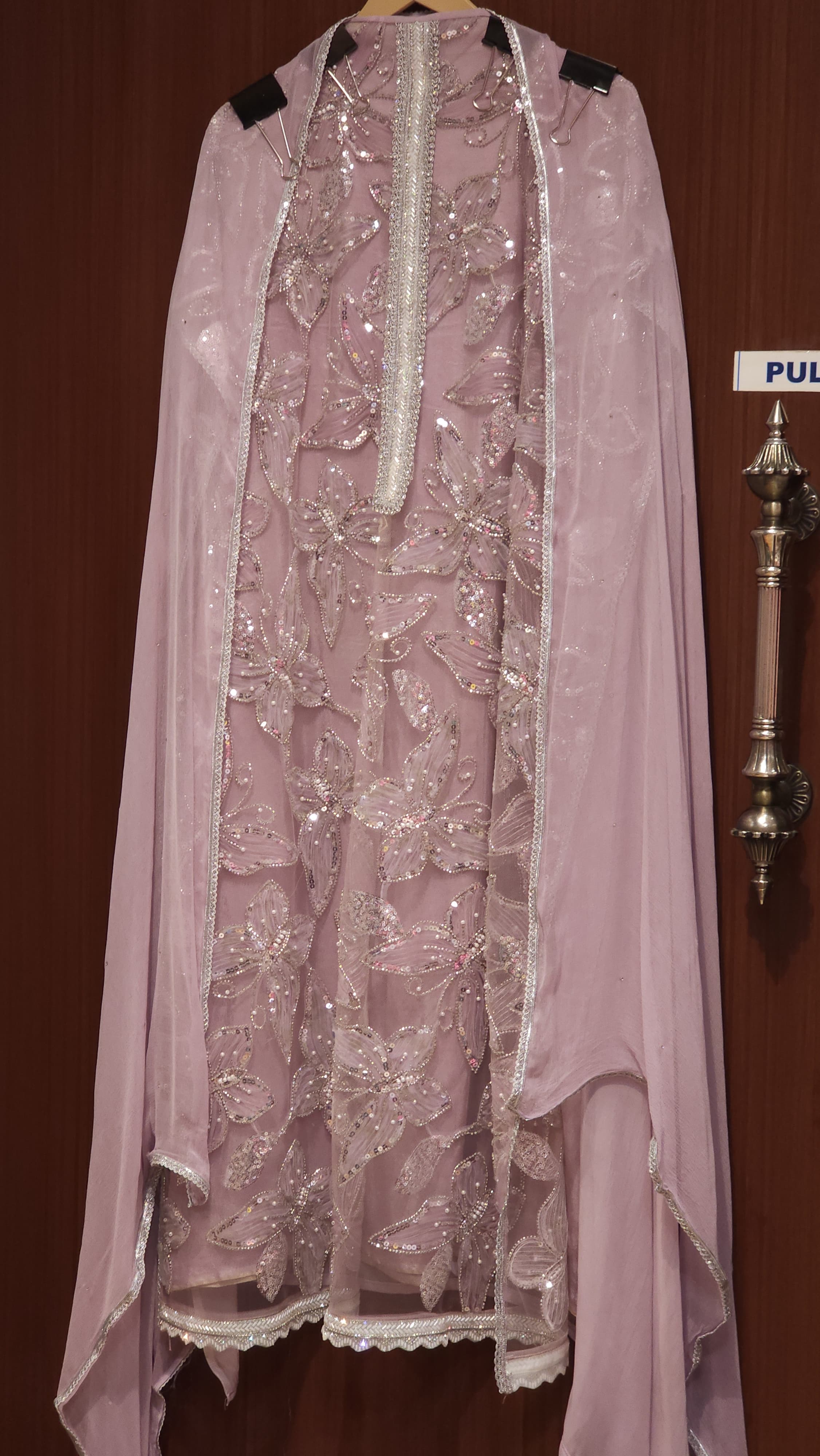 Butterflies on Net - Indo Western Suit