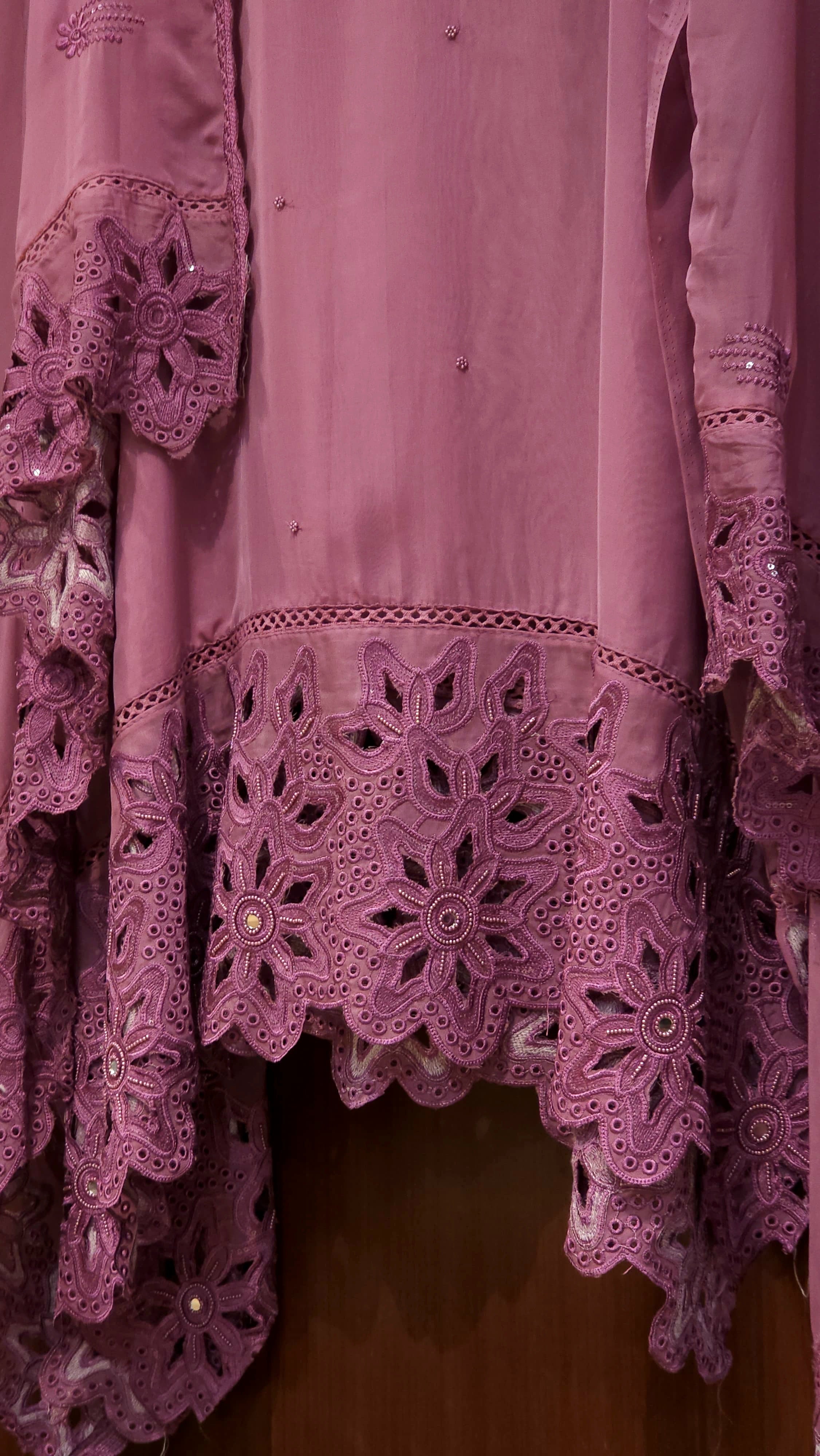 Pakistani Designer Inspired Organza Cutwork Suit