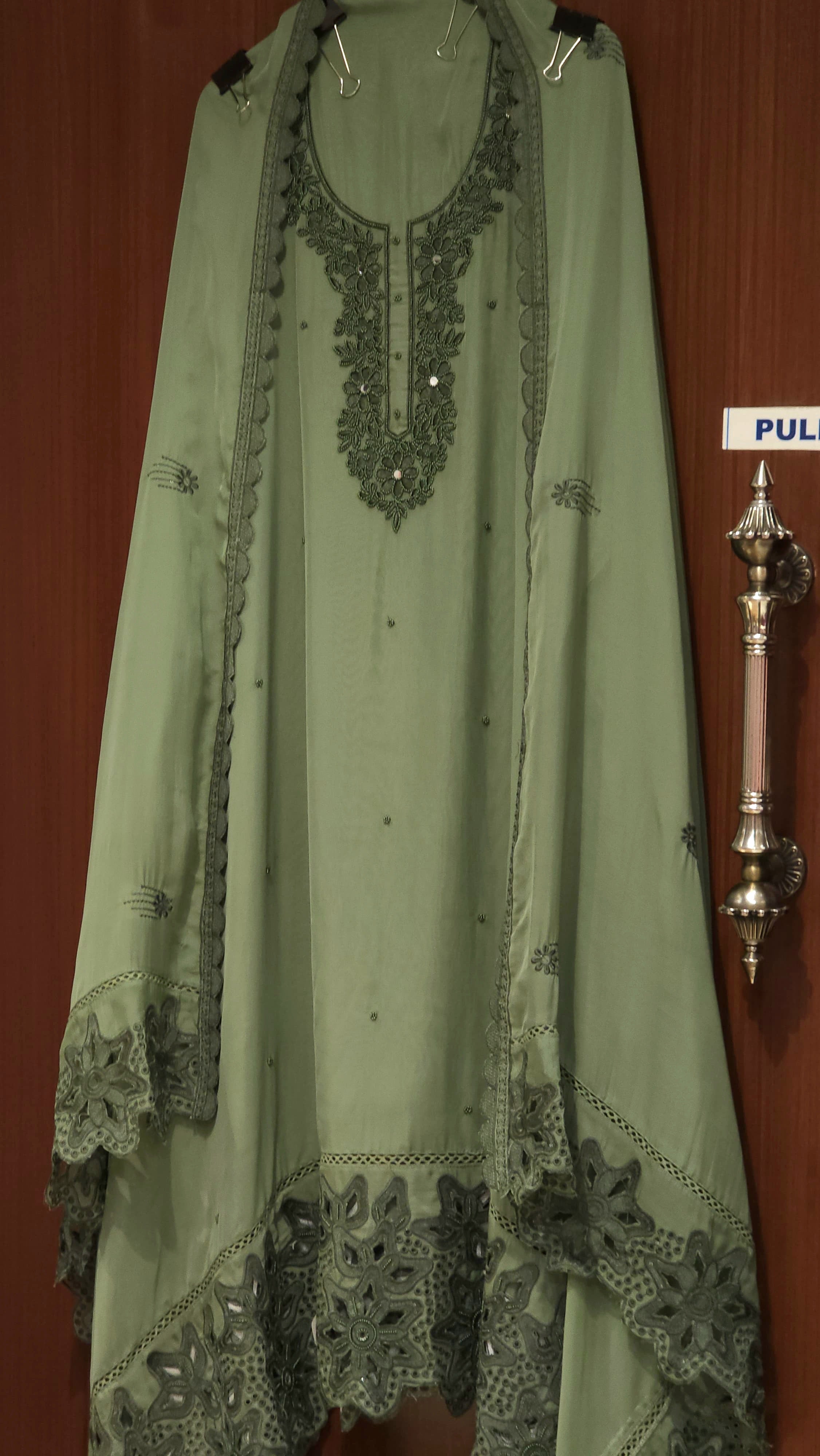 Pakistani Designer Inspired Organza Cutwork Suit