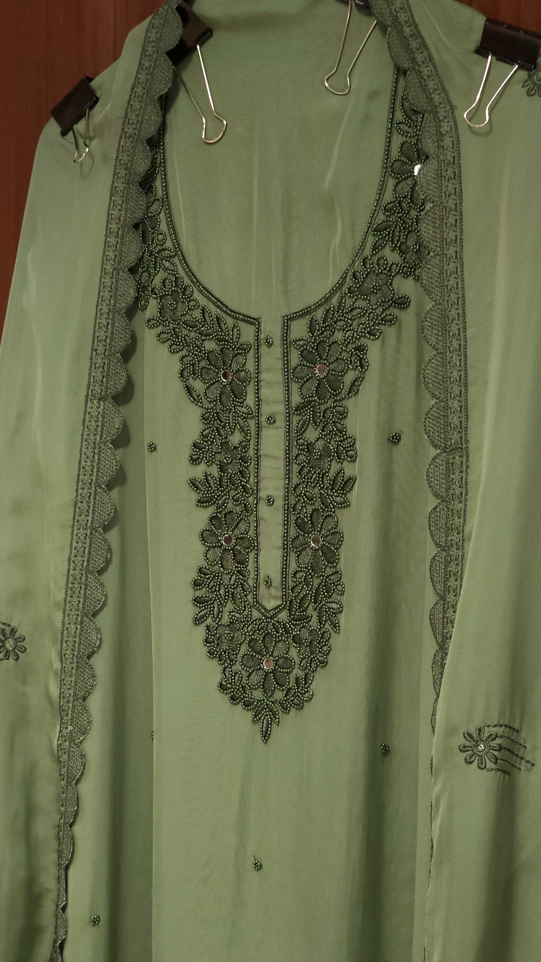 Pakistani Designer Inspired Organza Cutwork Suit