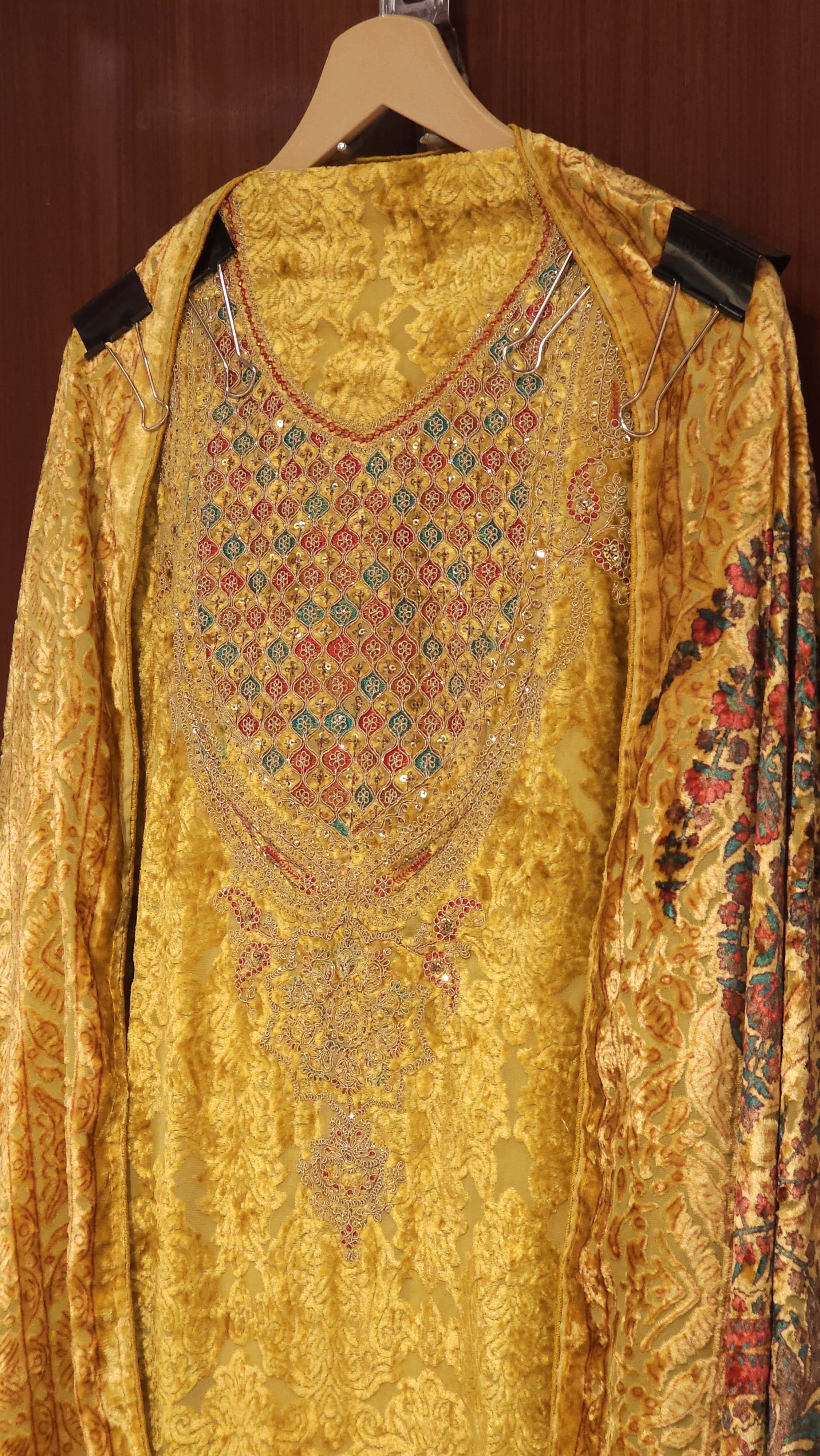 Luxury Brasso Velvet, Paisley Patterned Suit