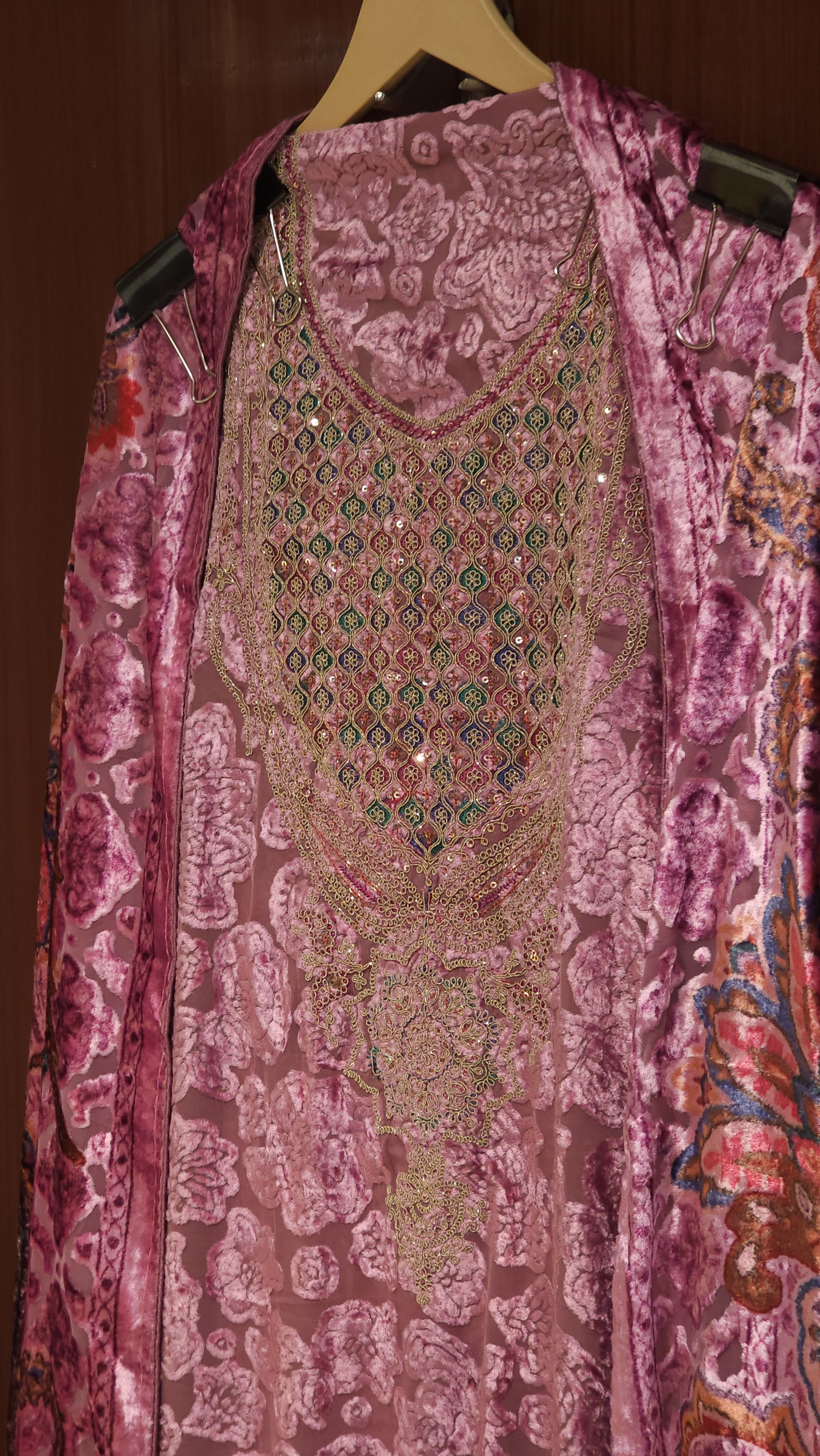 Luxury Brasso Velvet, Paisley Patterned Suit
