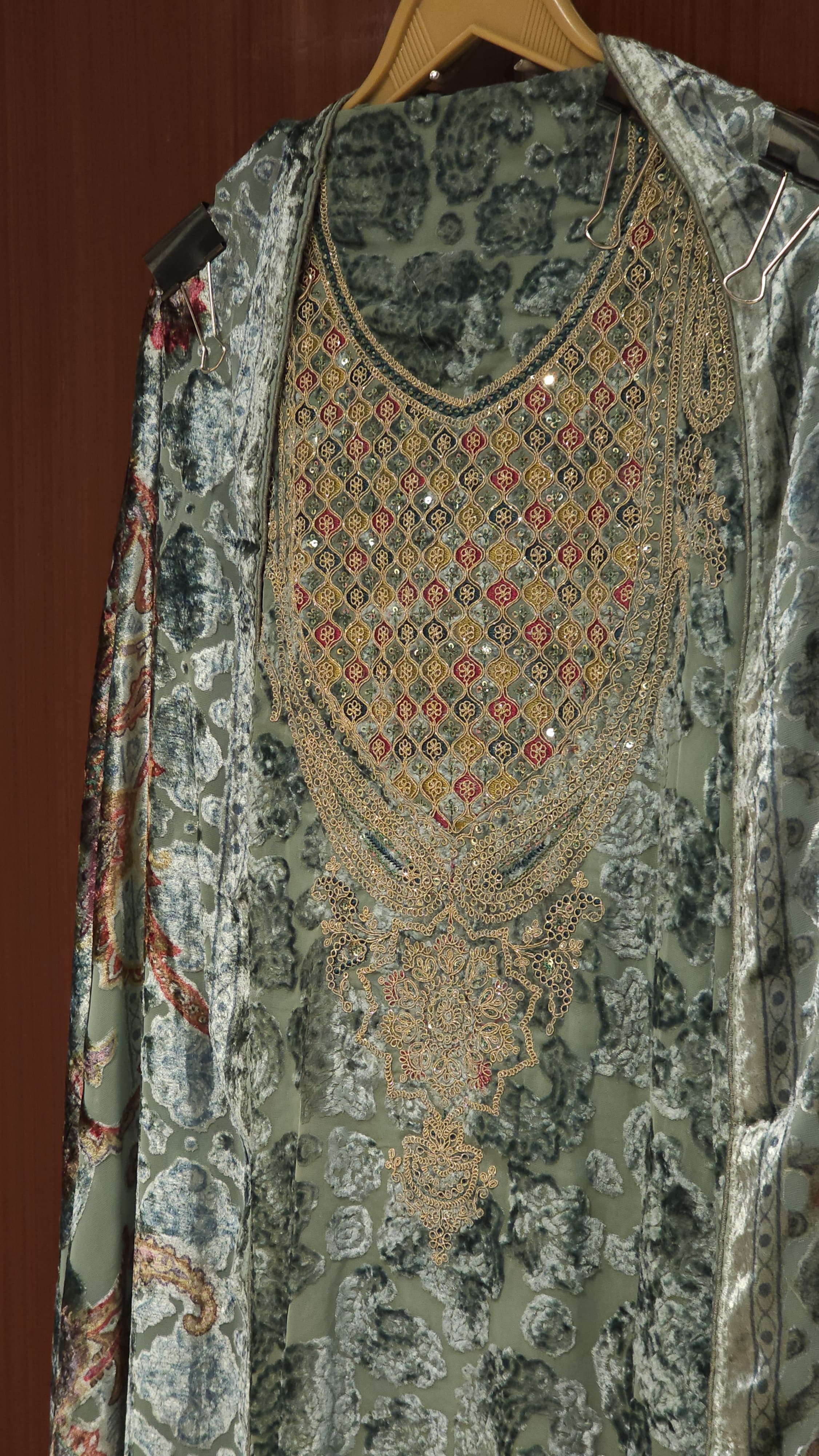 Luxury Brasso Velvet, Paisley Patterned Suit