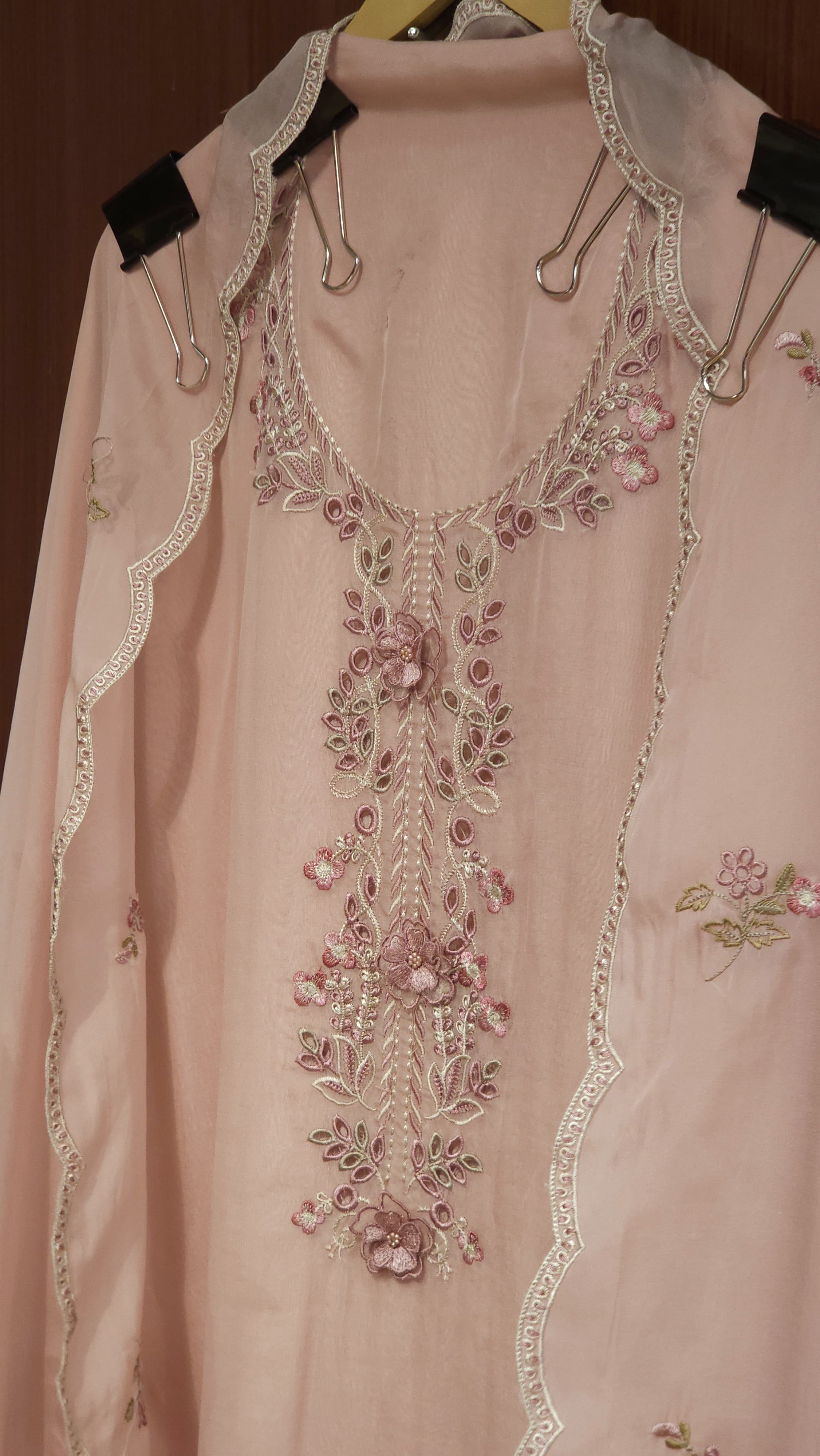 Pure Organza Resham Embroidery - Export Edition