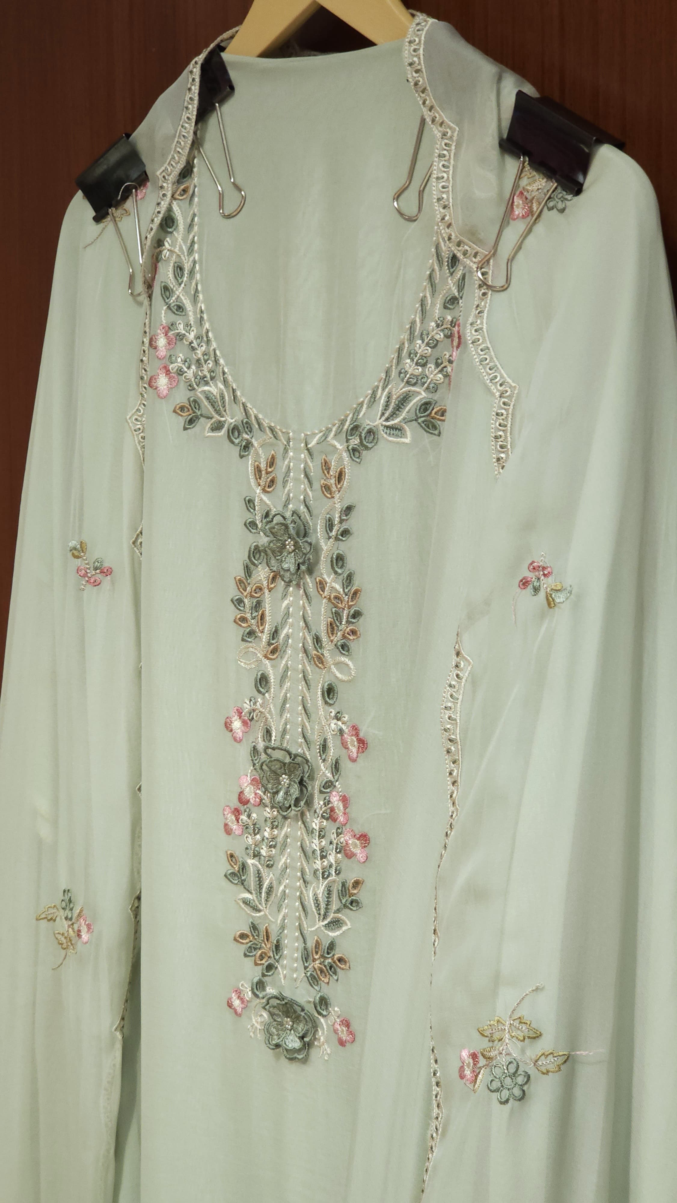 Pure Organza Resham Embroidery - Export Edition