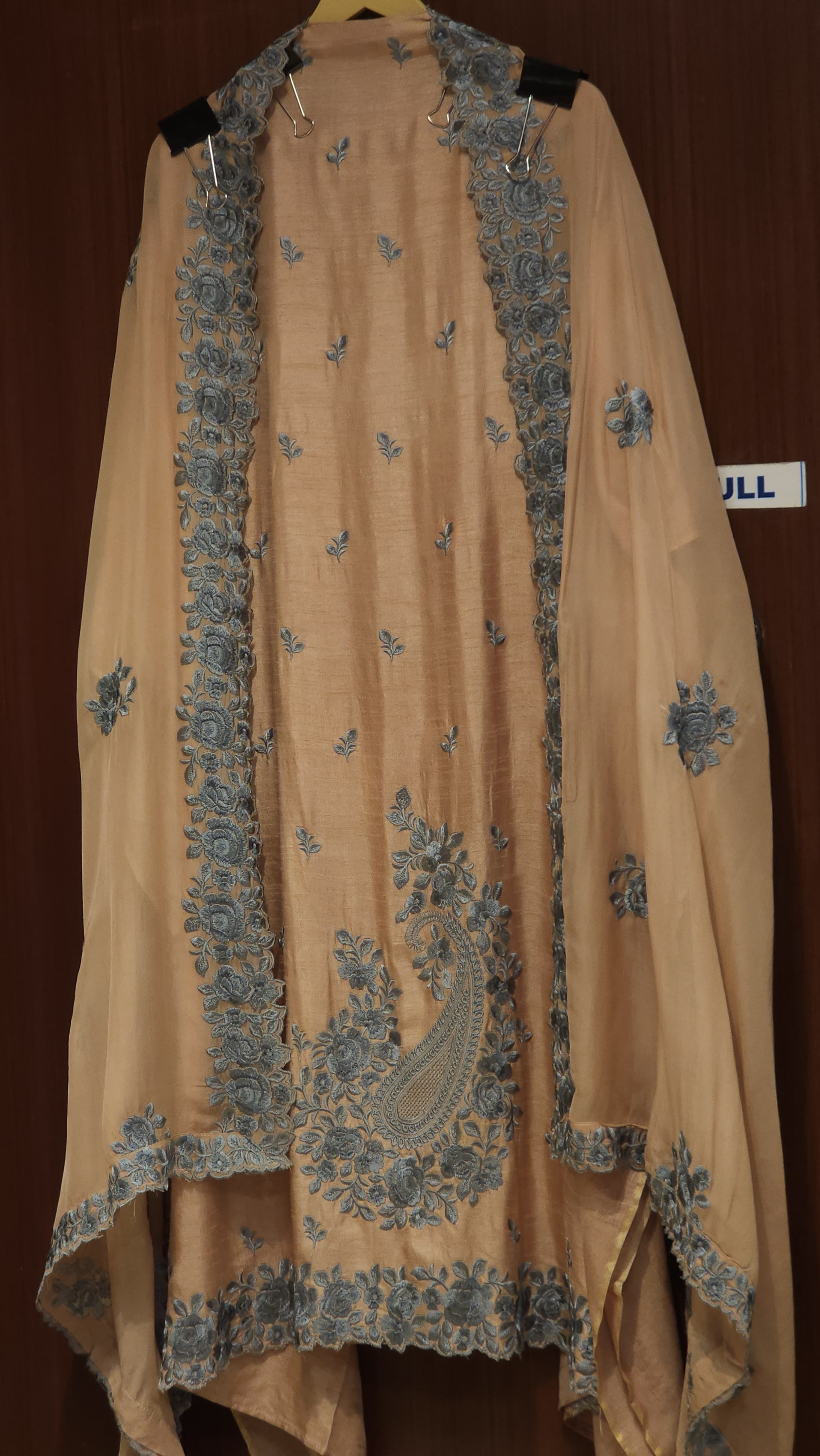 Viral Parsi Embroidery in Raw Silk, Now