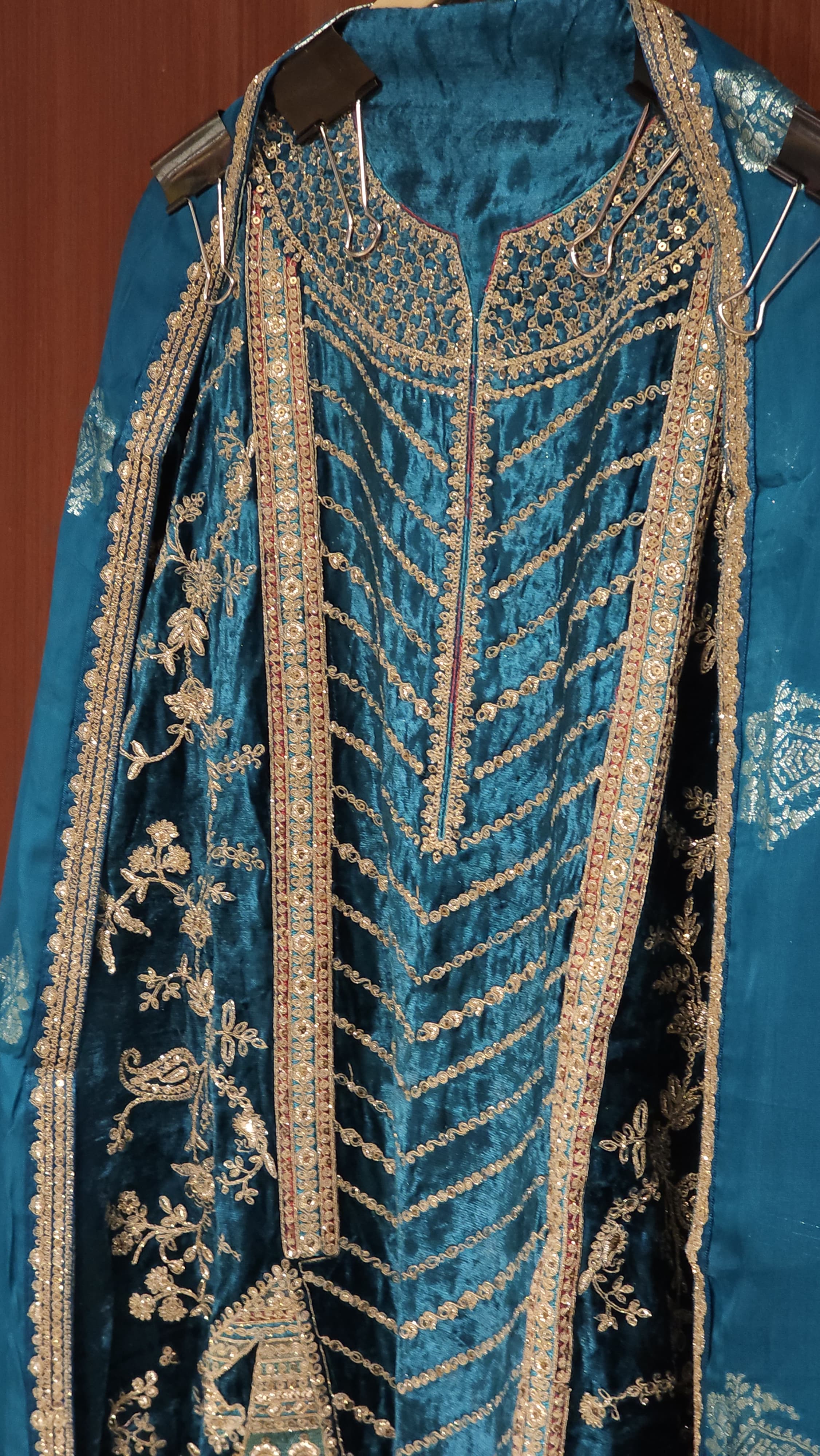 Shahi Velvet Suit in Rajwada look