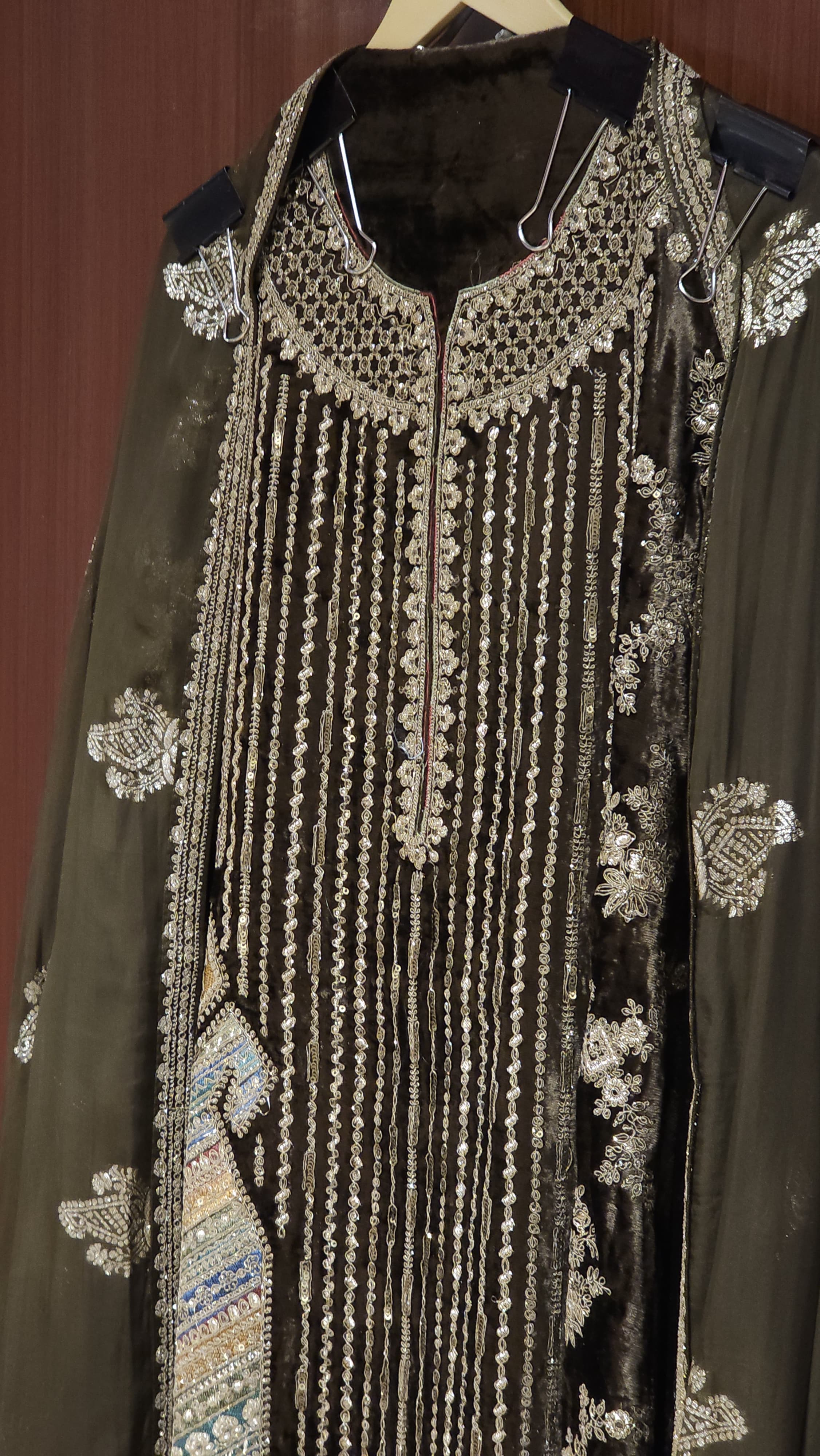 Shahi Velvet Suit in Rajwada look