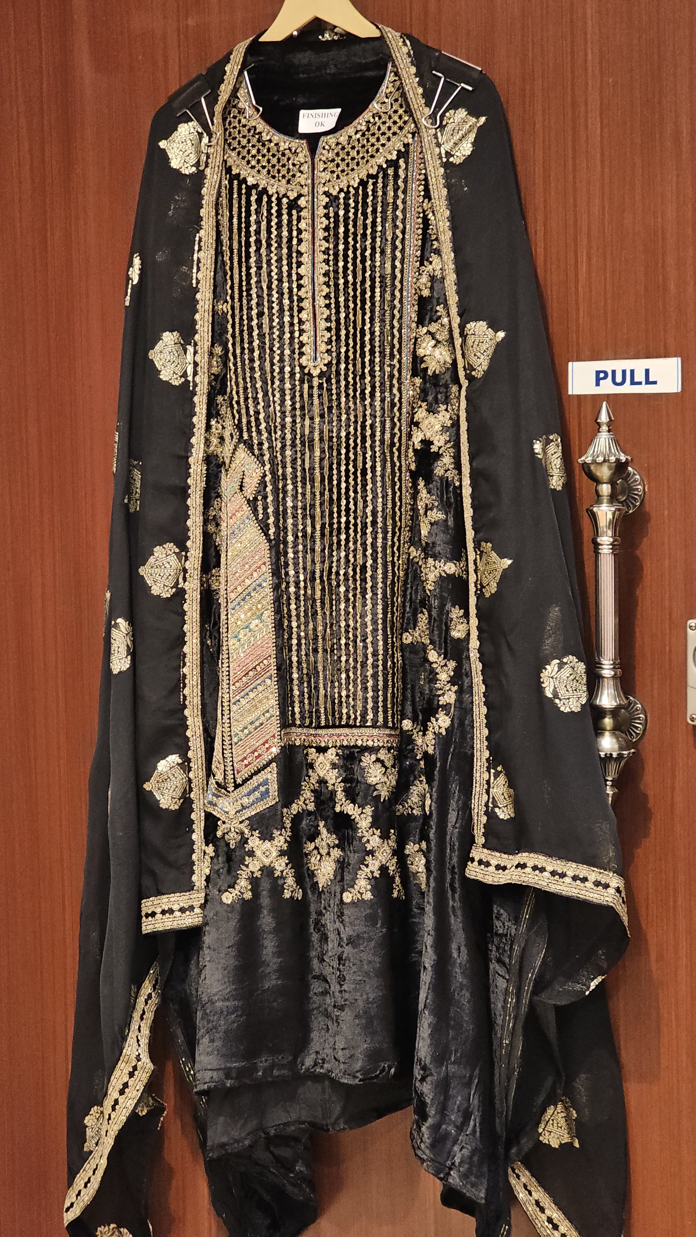 Shahi Velvet Suit in Rajwada look