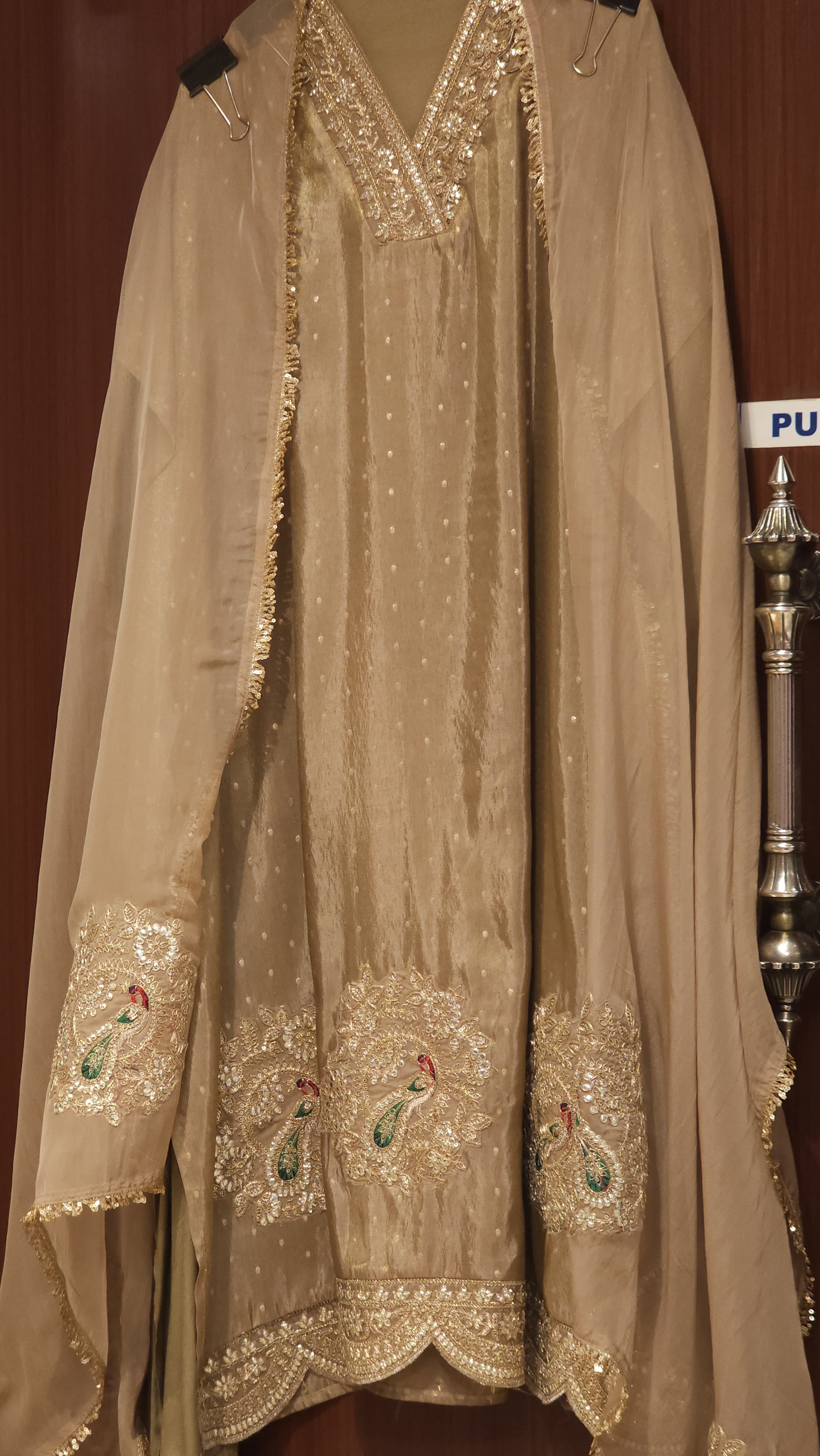 Peacock Assemble, Soft Banarasi Tissue Suit