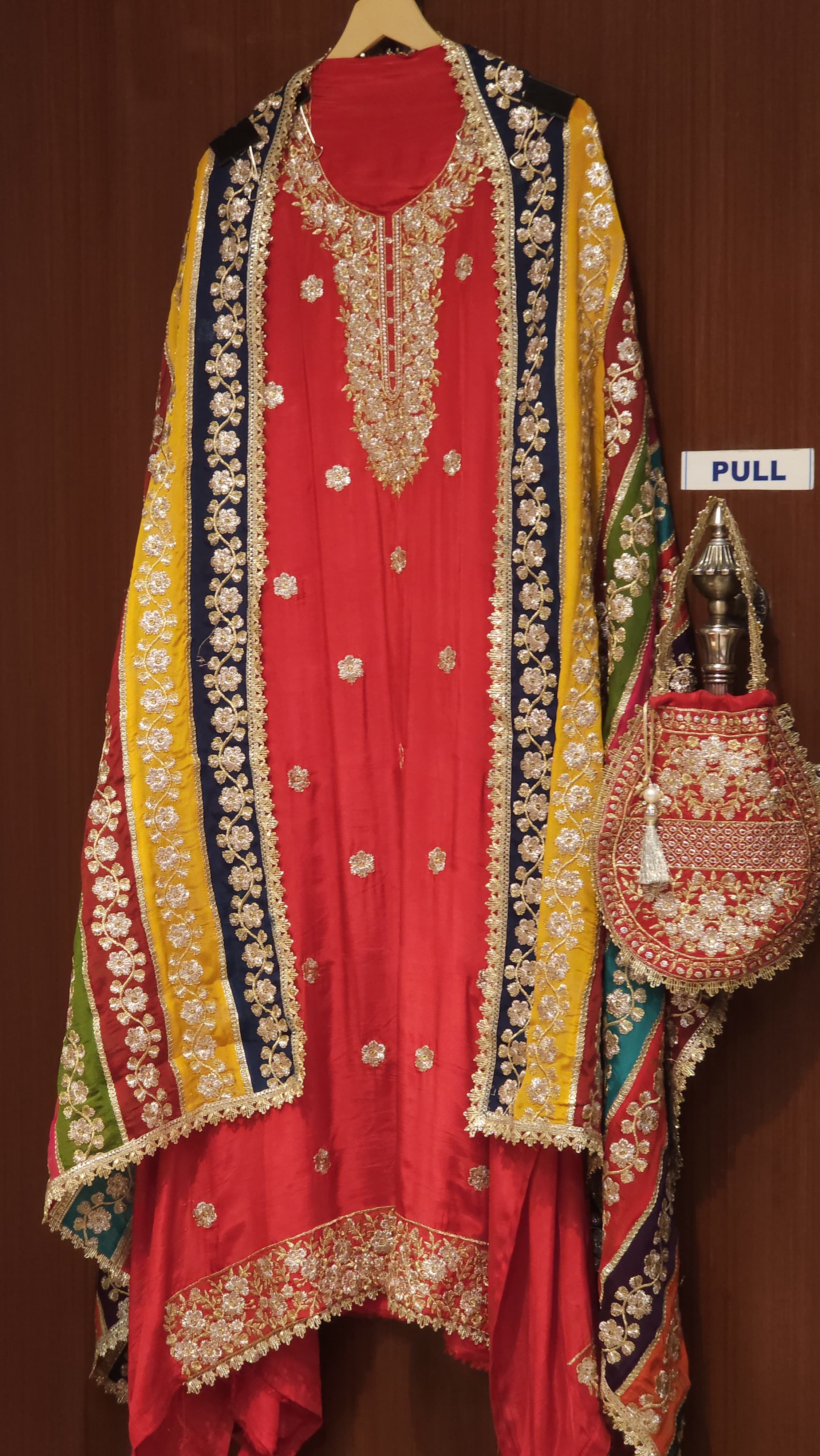 Shaadi- Edition,Crepe Suit with Grand Dupatta