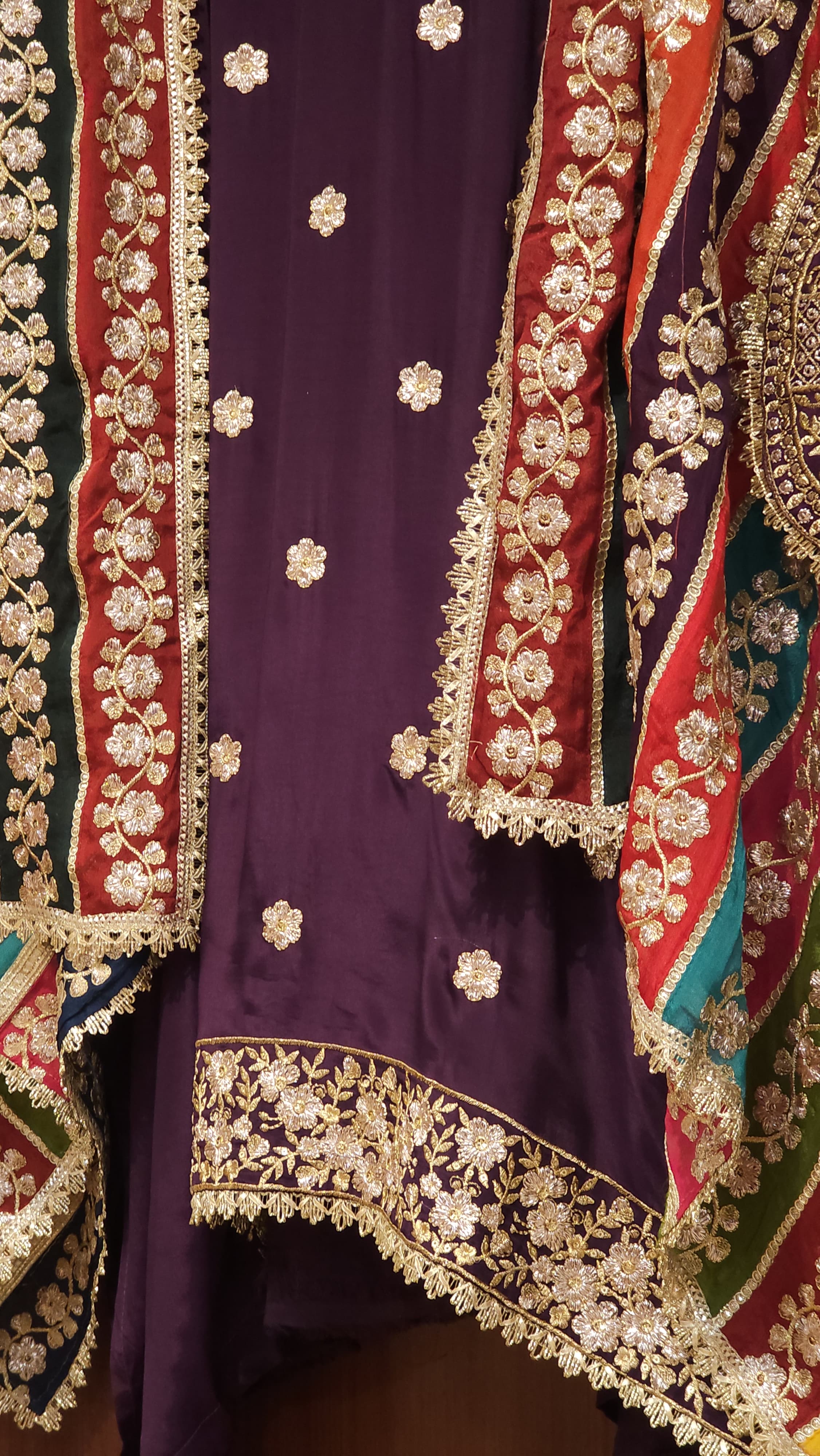 Shaadi- Edition,Crepe Suit with Grand Dupatta