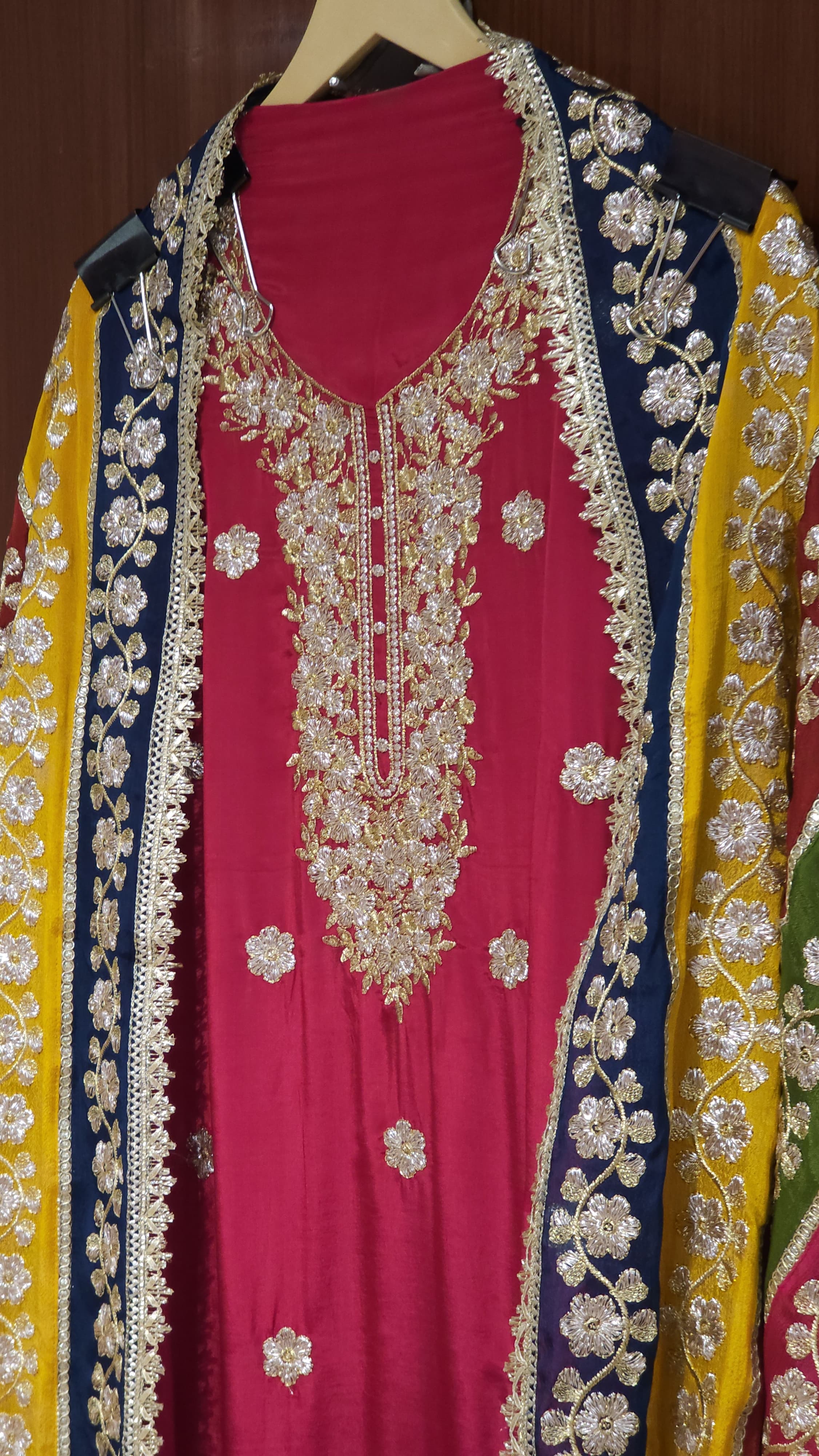 Shaadi- Edition,Crepe Suit with Grand Dupatta
