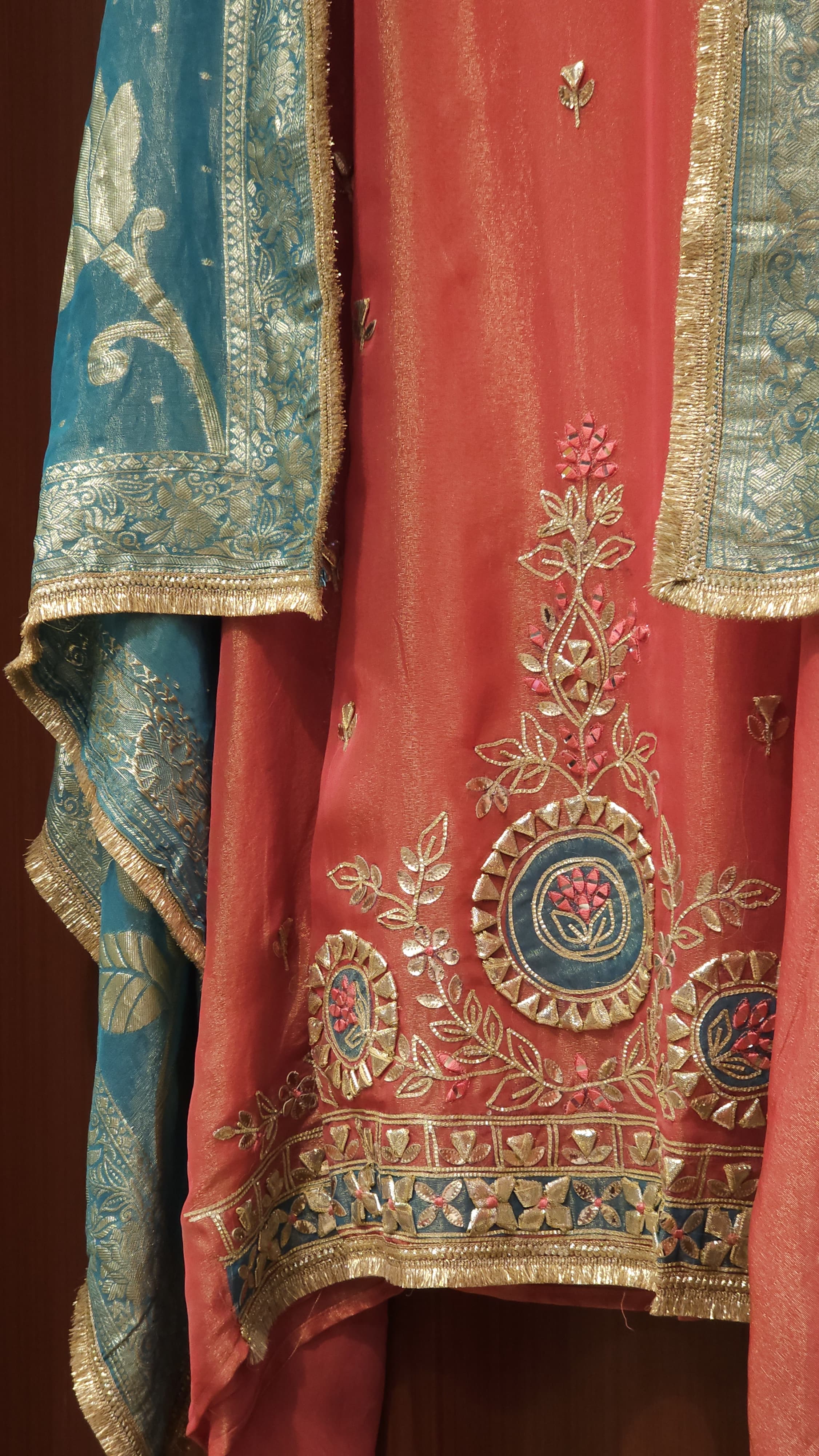 Gota Patti Suit with Contrast Banarasi Dupatta's