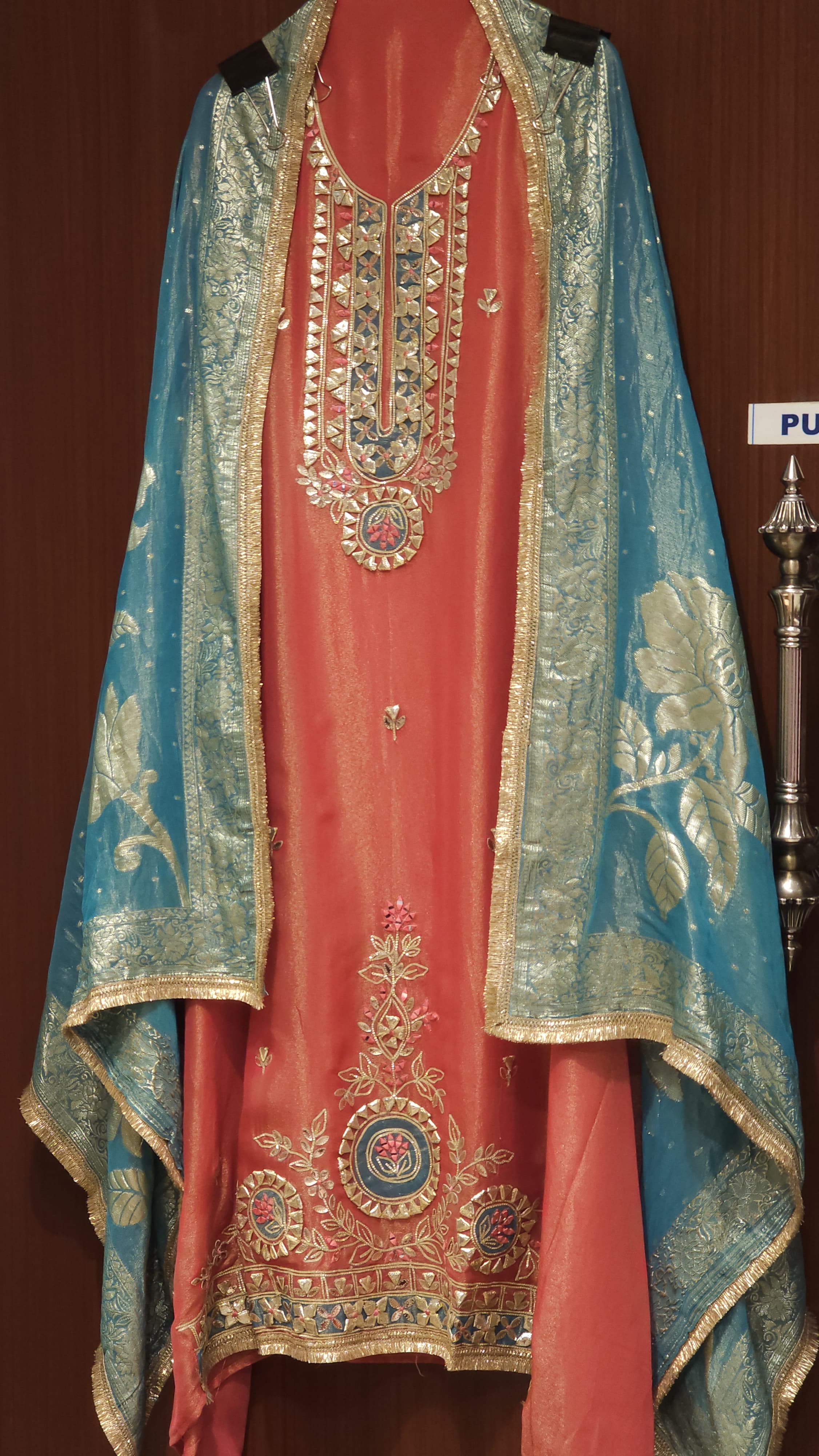 Gota Patti Suit with Contrast Banarasi Dupatta's