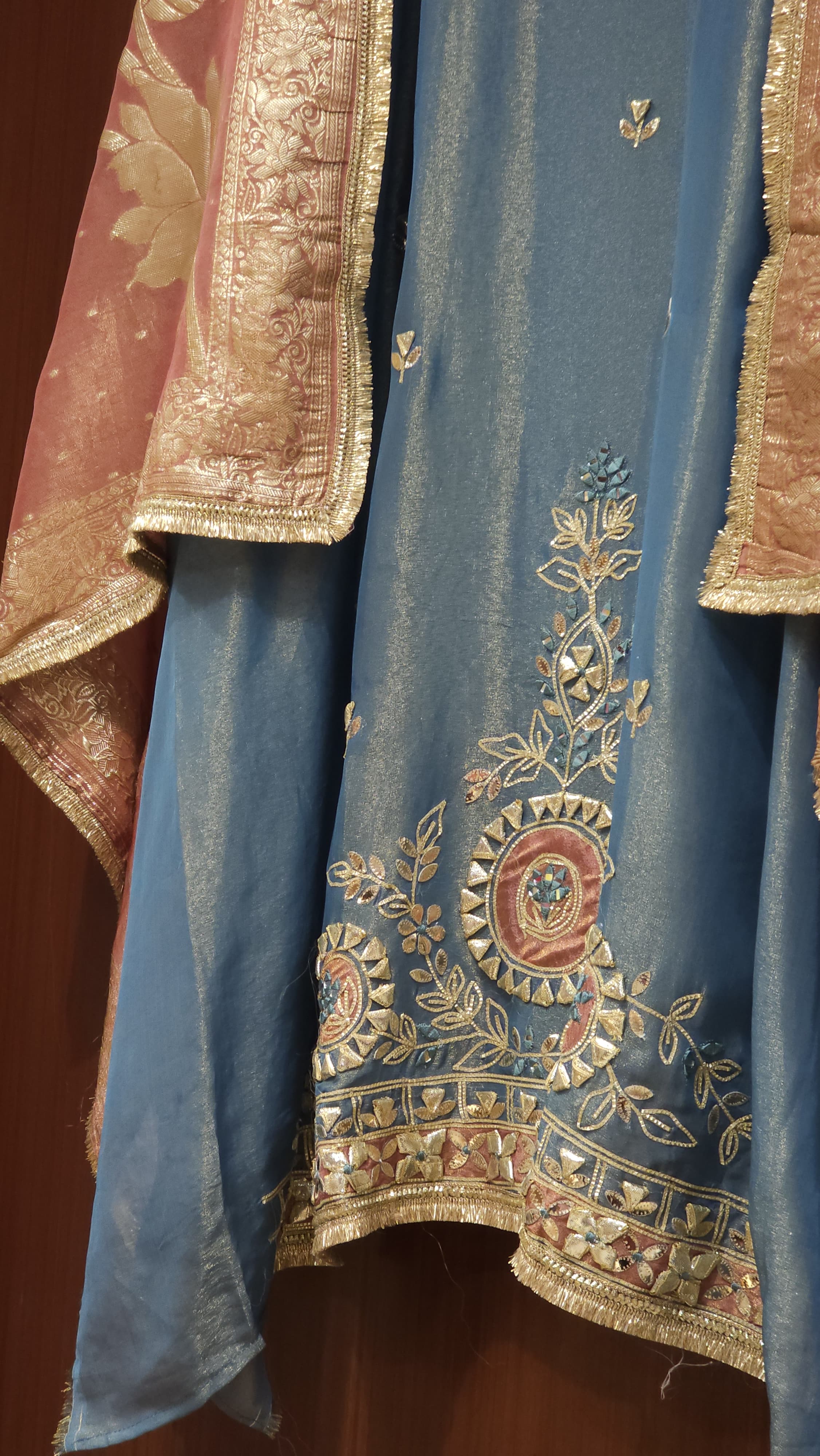 Gota Patti Suit with Contrast Banarasi Dupatta's