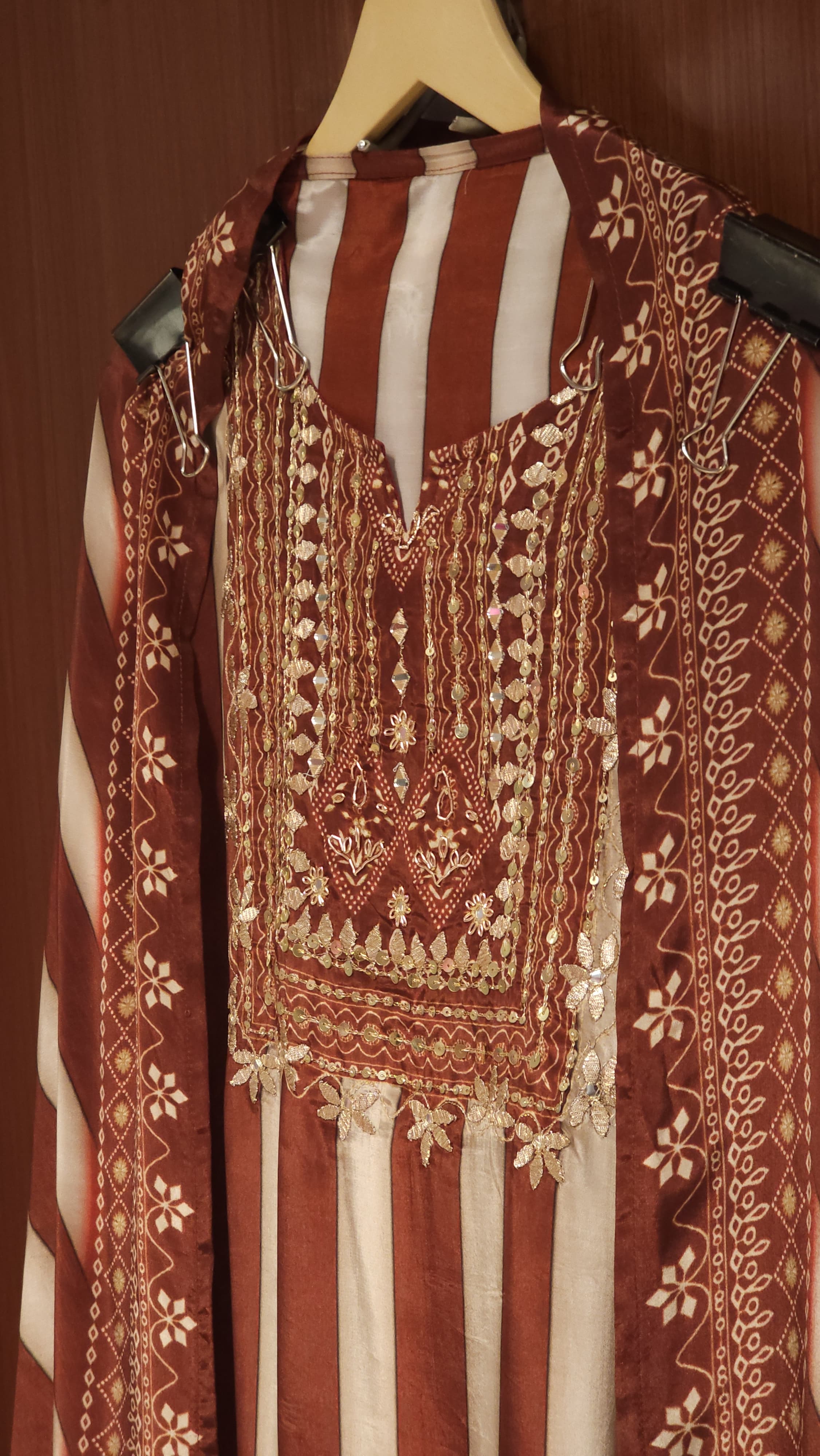 Striped Crepe Suit in 3 new Hues