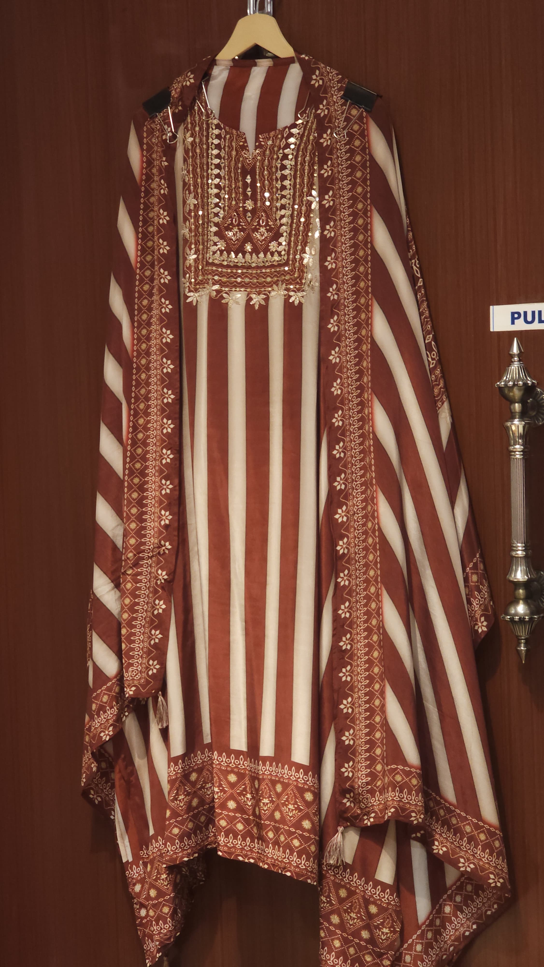 Striped Crepe Suit in 3 new Hues