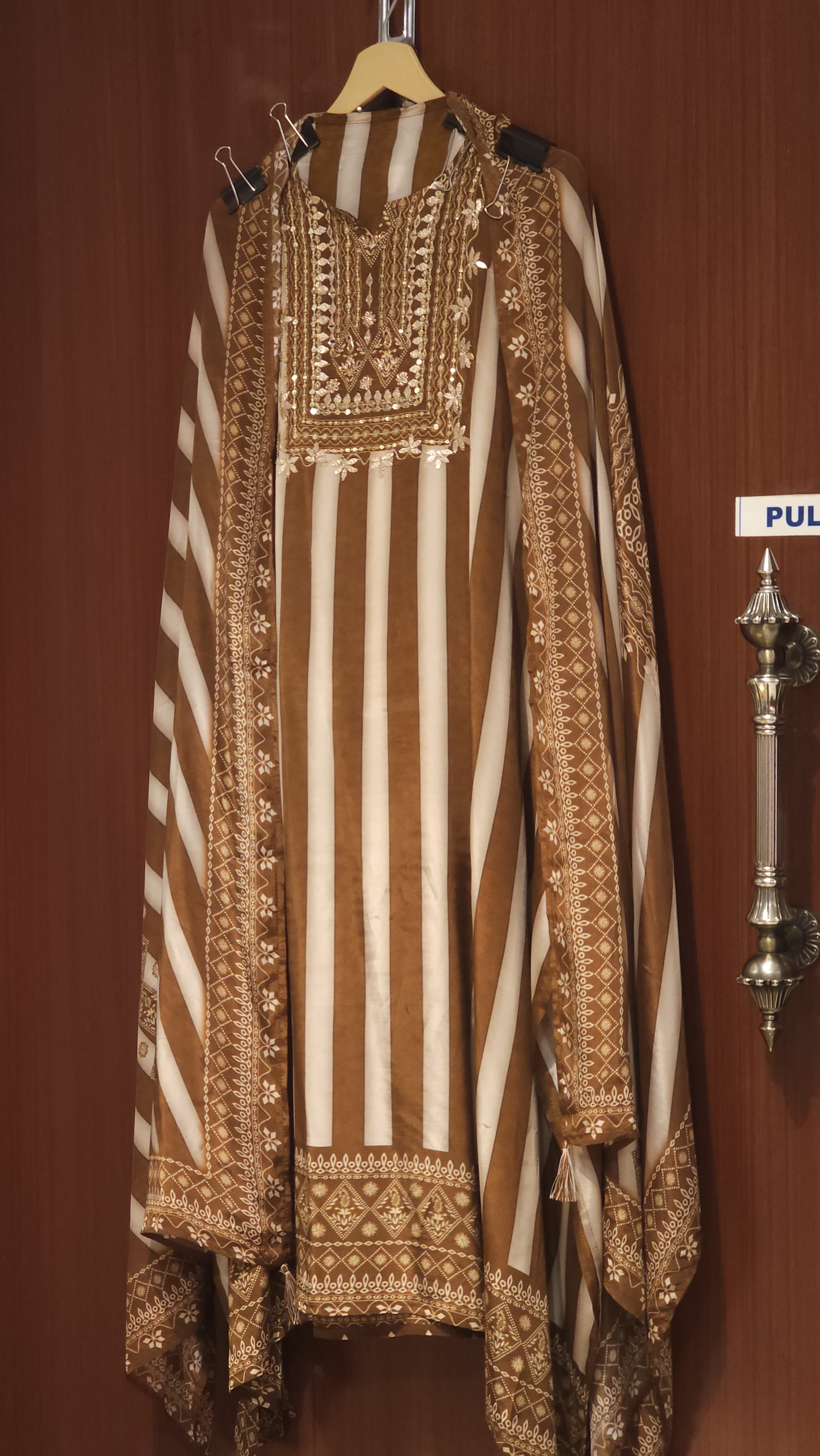 Striped Crepe Suit in 3 new Hues