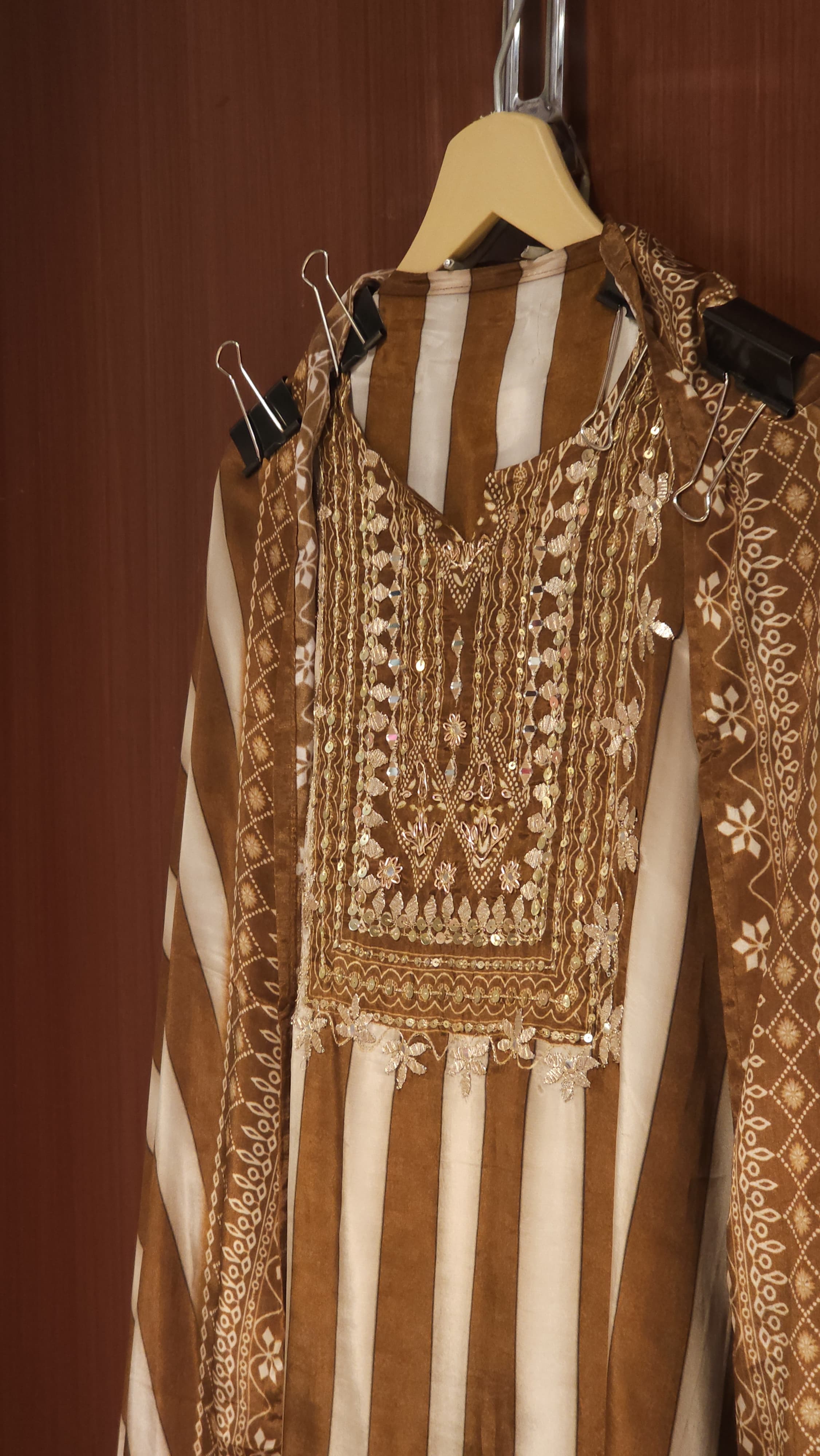 Striped Crepe Suit in 3 new Hues