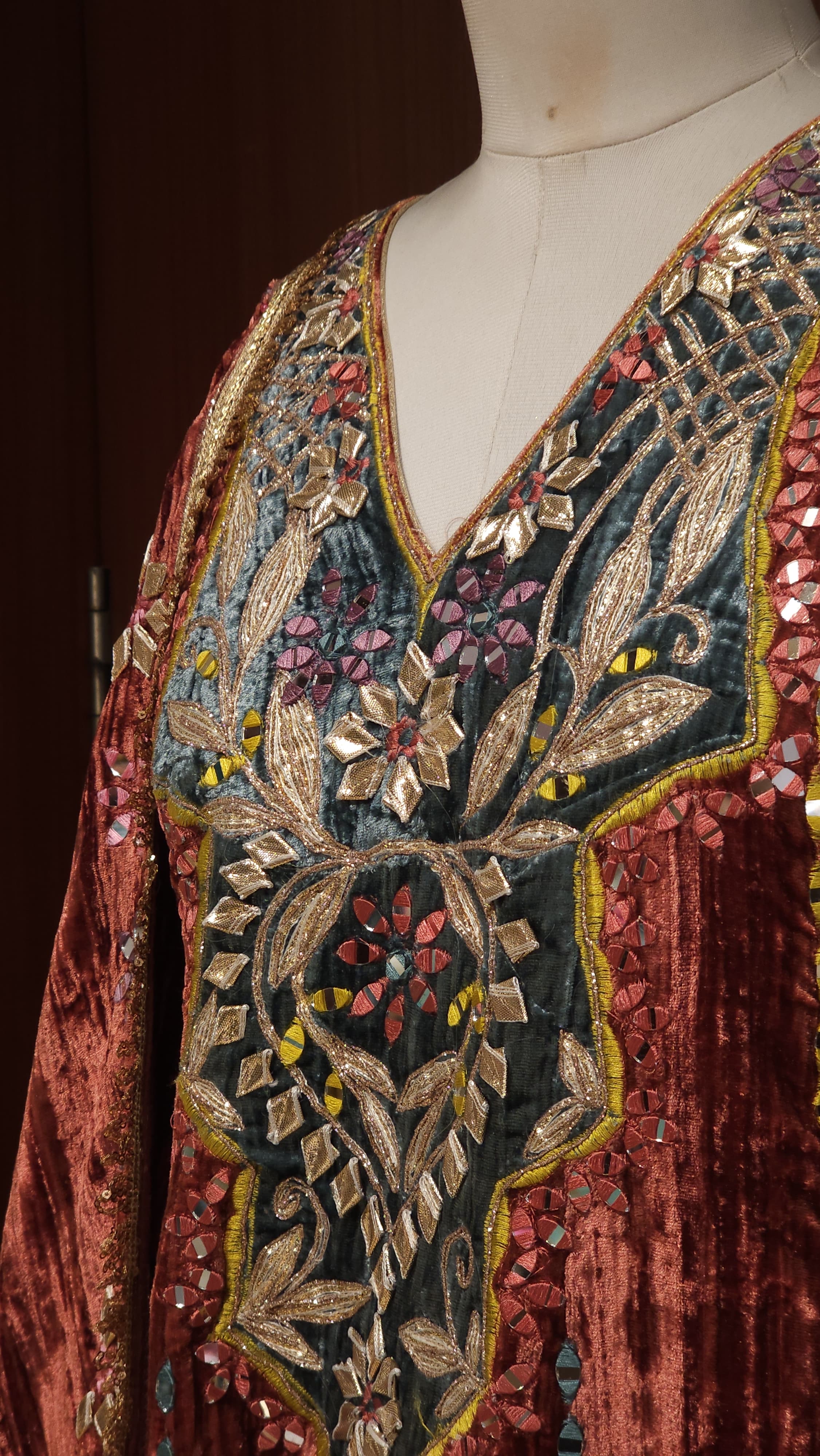 Velvet Anarkali Set- Handcrafted Luxury Readymade