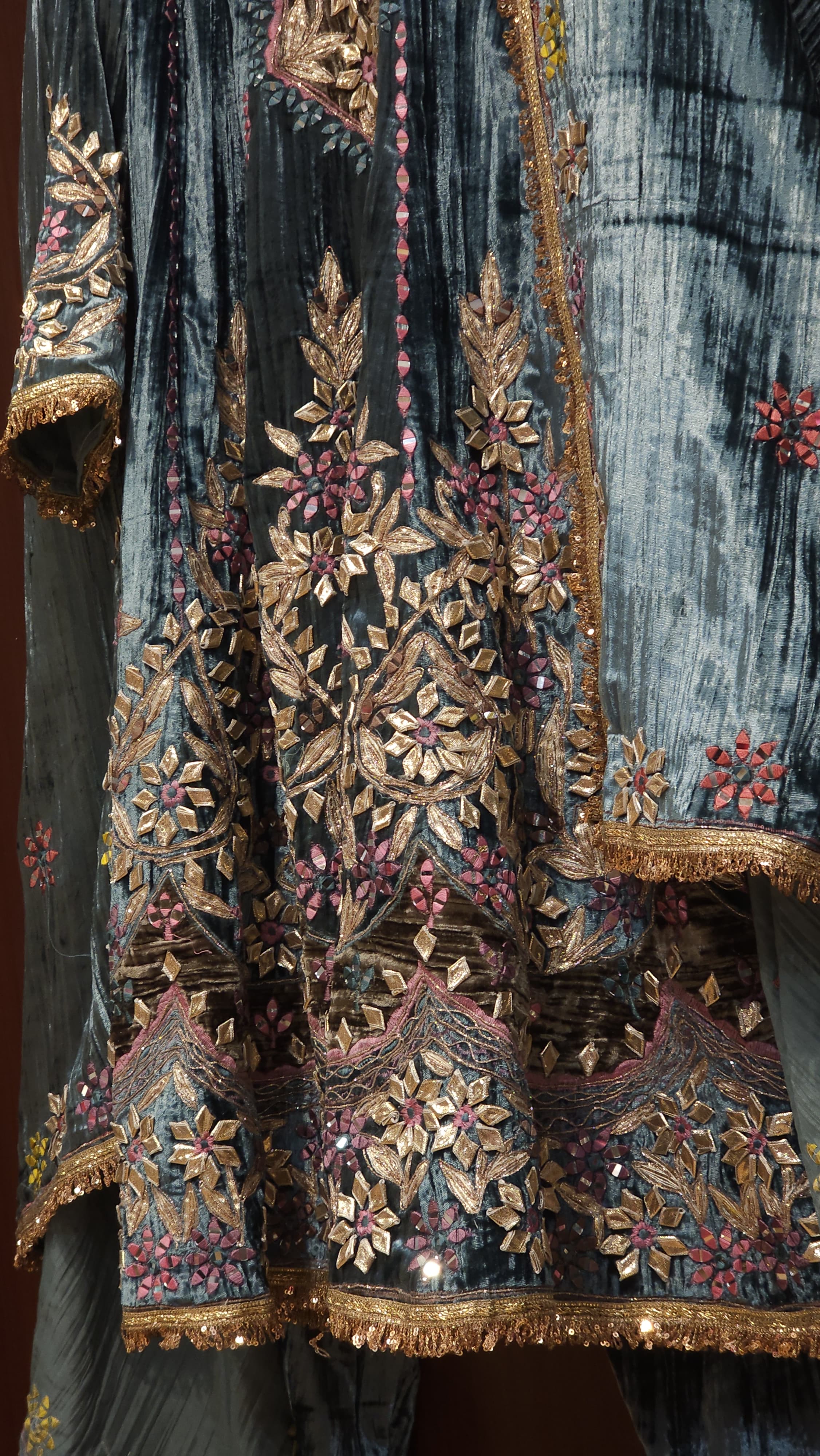 Velvet Anarkali Set- Handcrafted Luxury Readymade