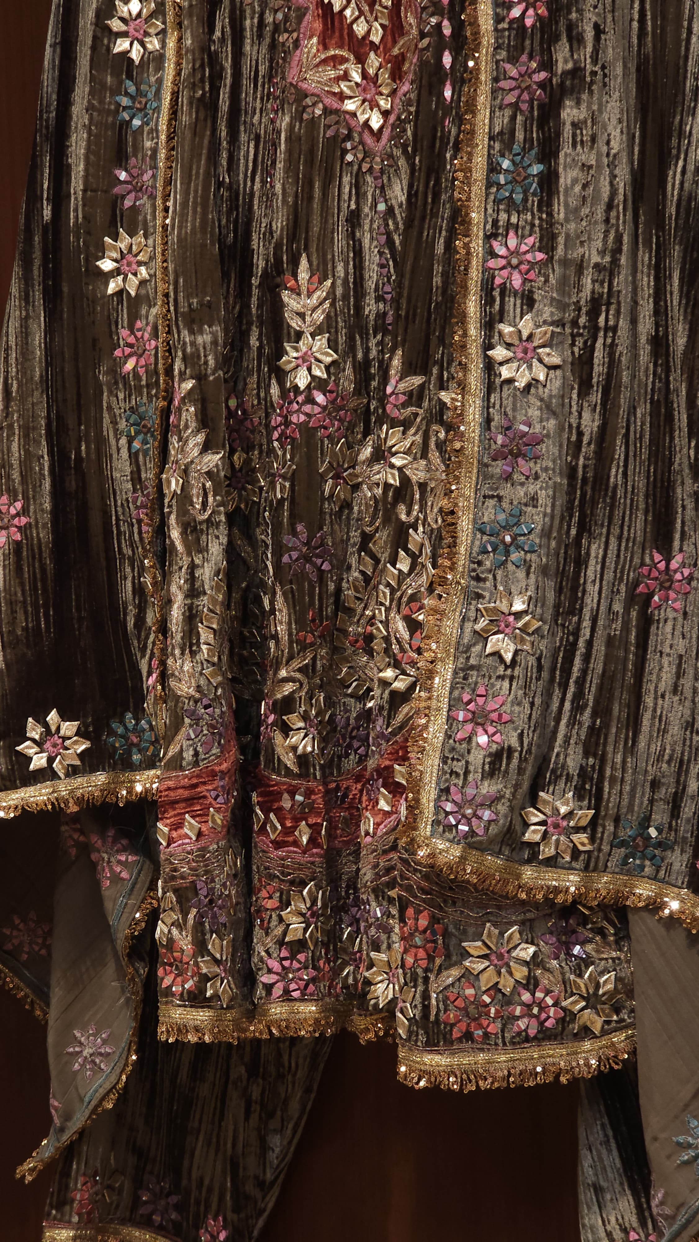 Velvet Anarkali Set- Handcrafted Luxury Readymade