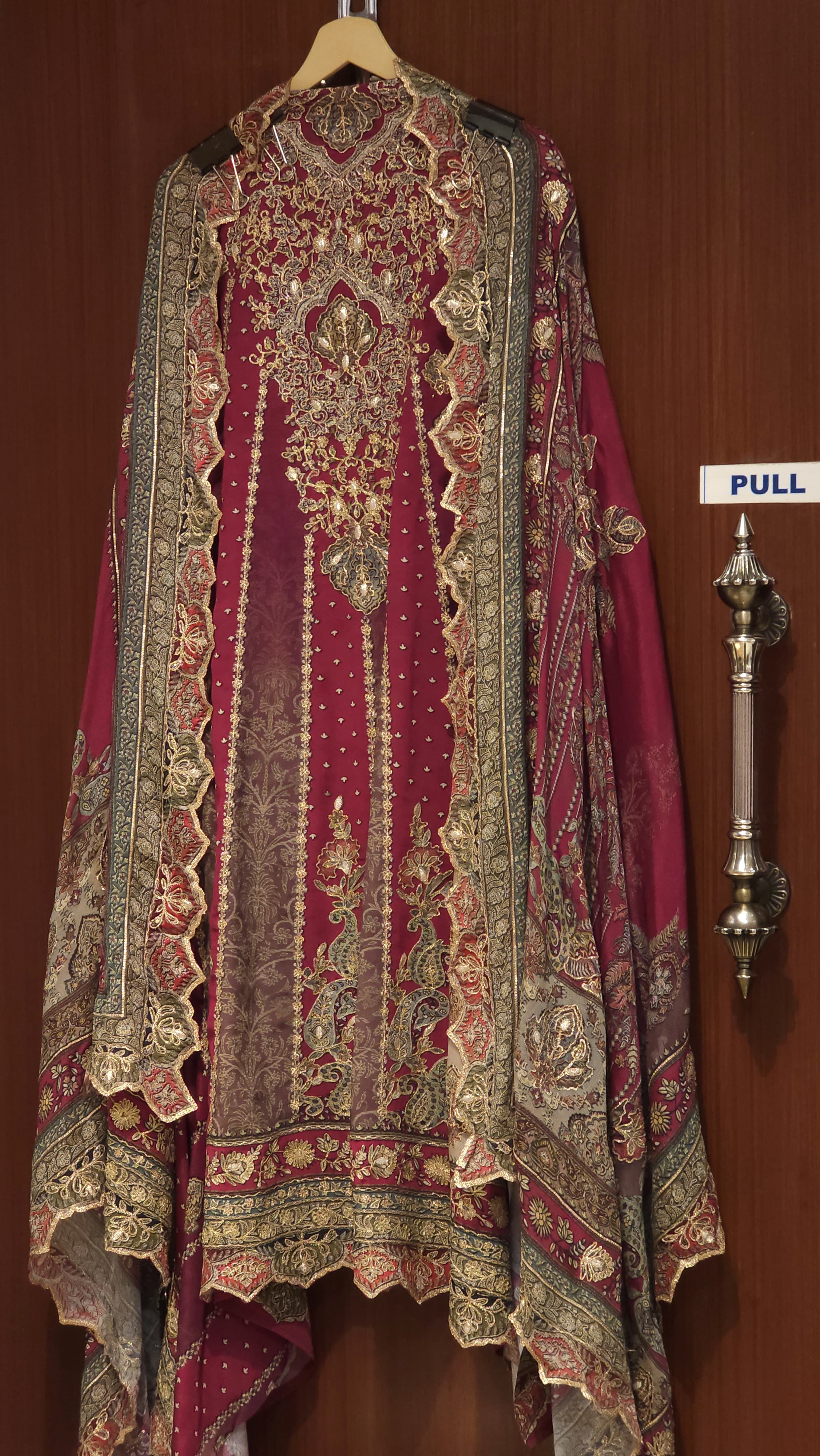 Pure Crepe A-Line Suit– illusion of an Anarkali