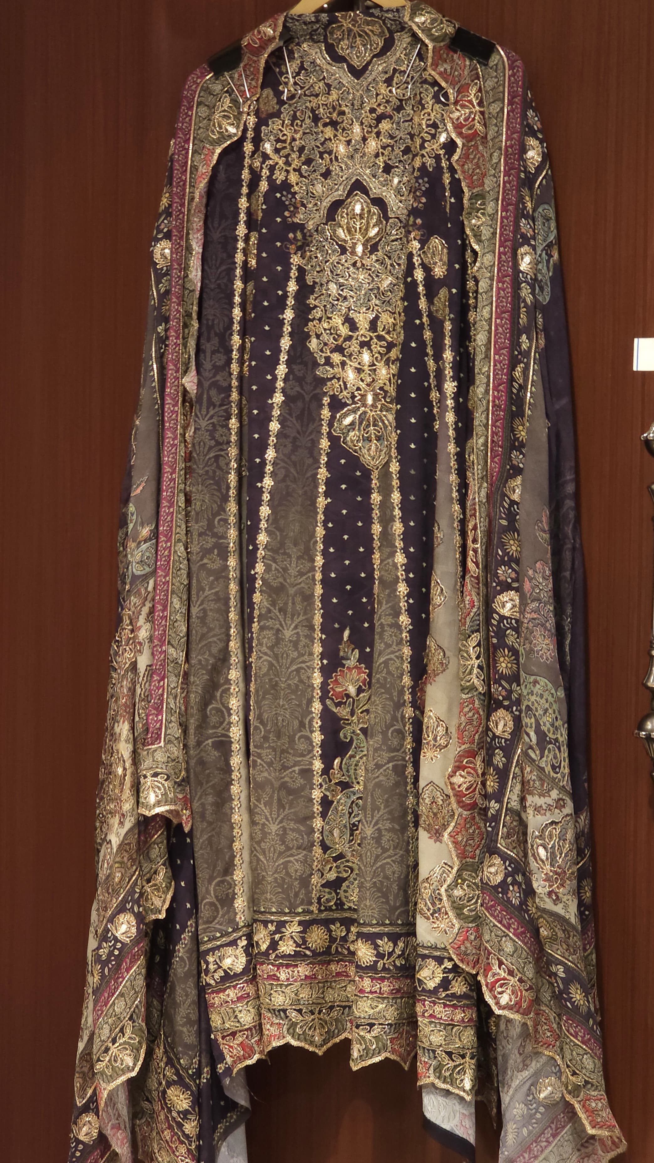 Pure Crepe A-Line Suit– illusion of an Anarkali