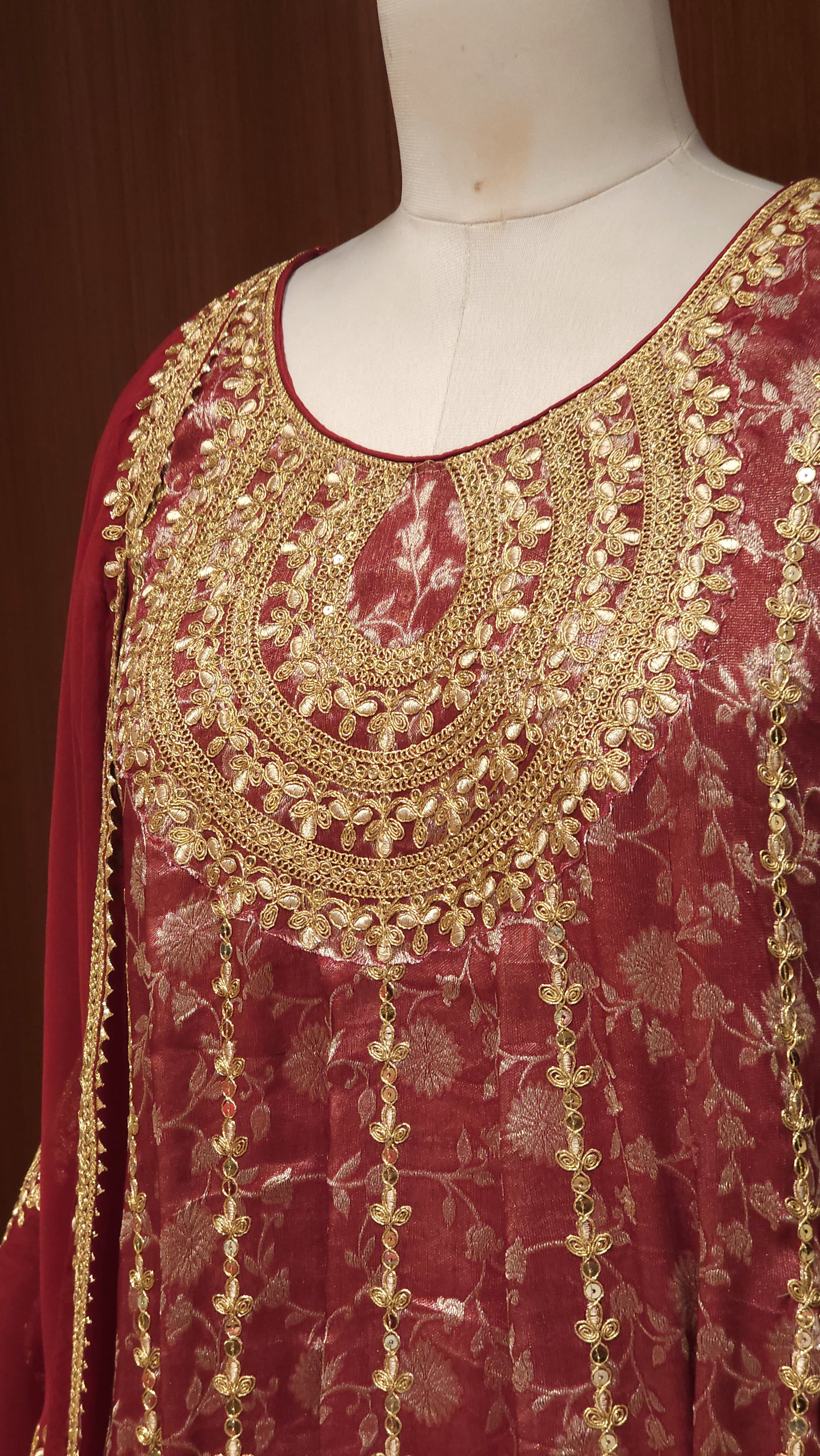 Russian Tissue Anarkali – Royal Heritage Embroidery Edition