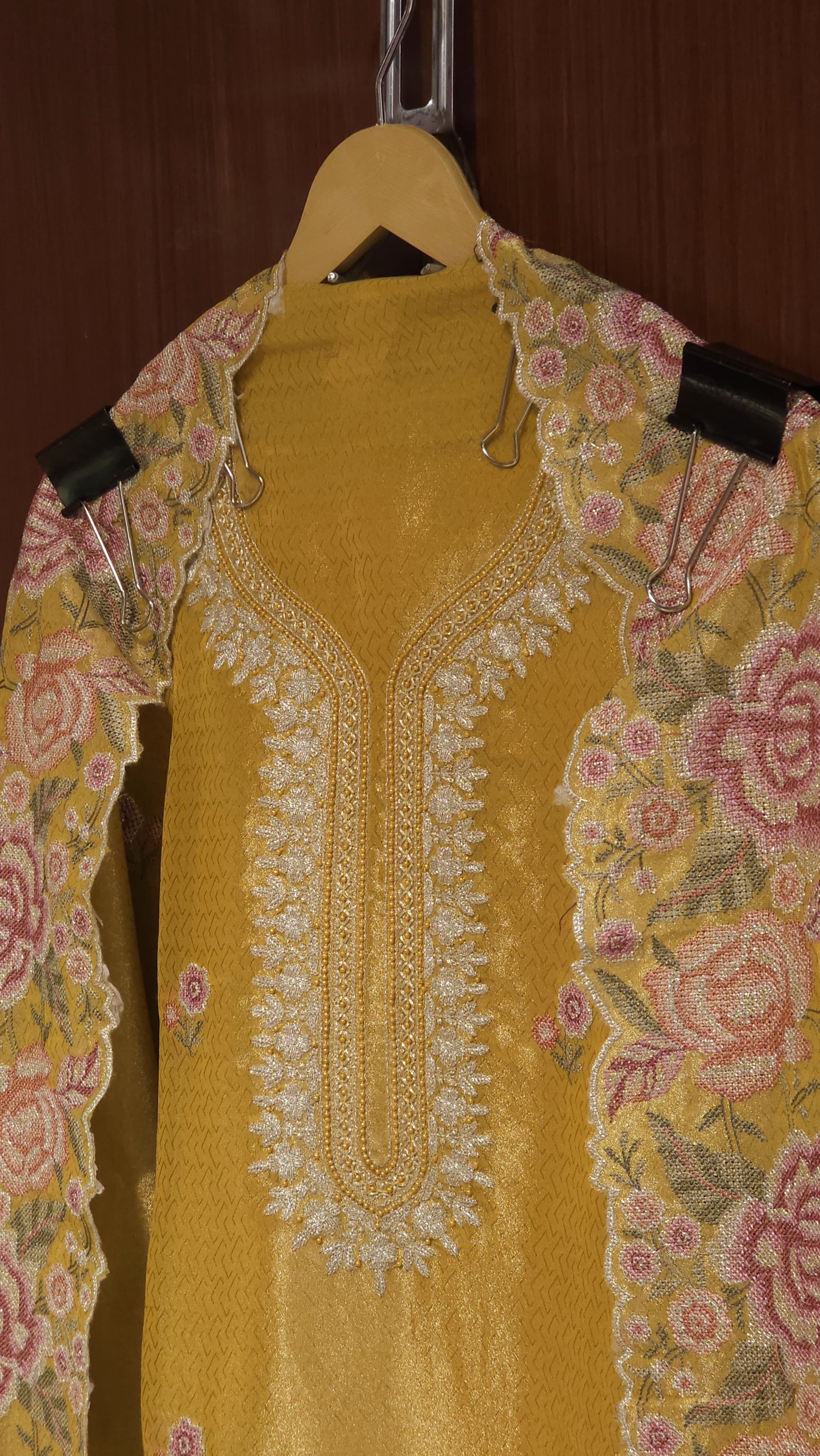 Vintage Cross Stitch Charm on Self Tissue