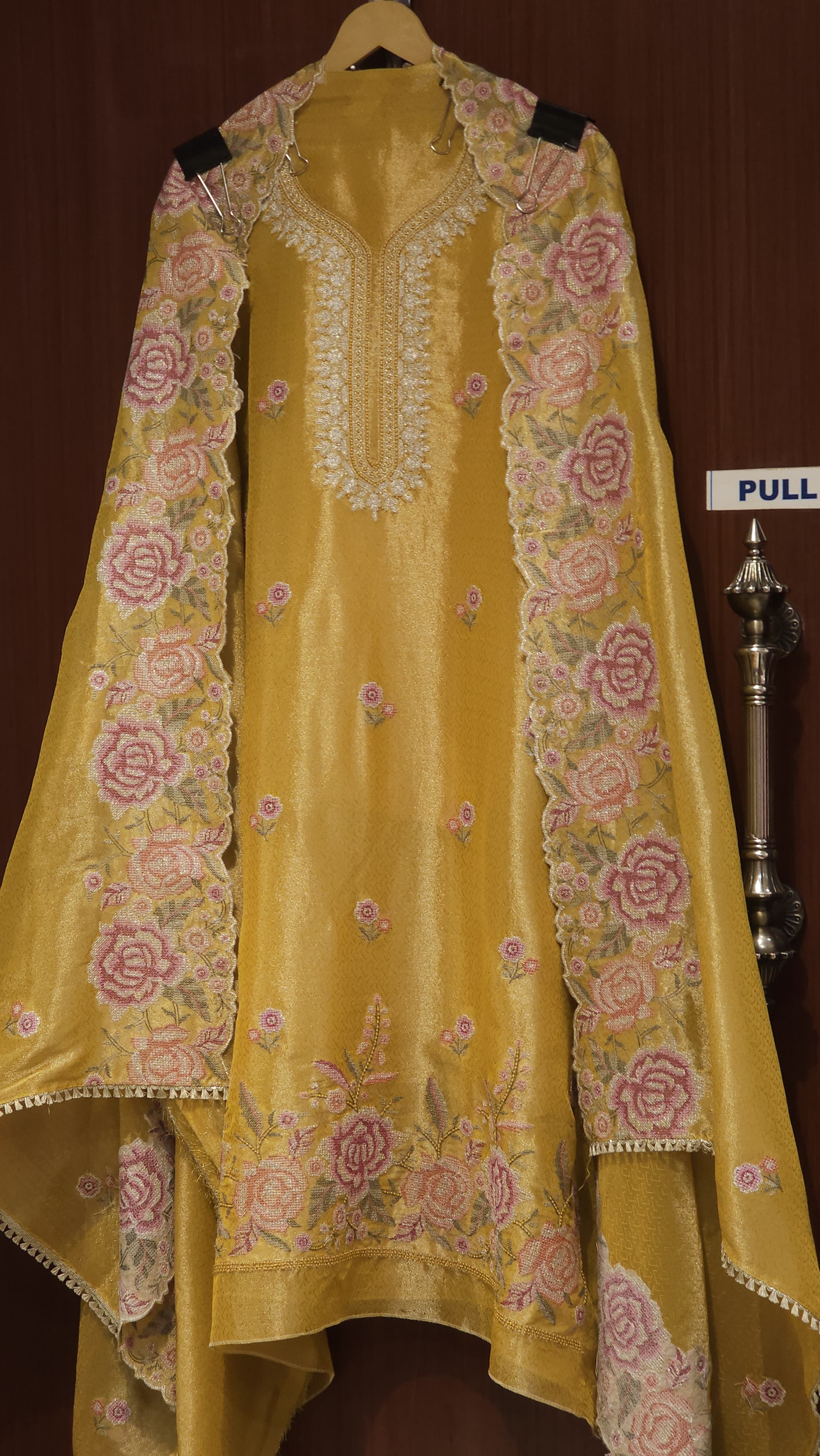 Vintage Cross Stitch Charm on Self Tissue