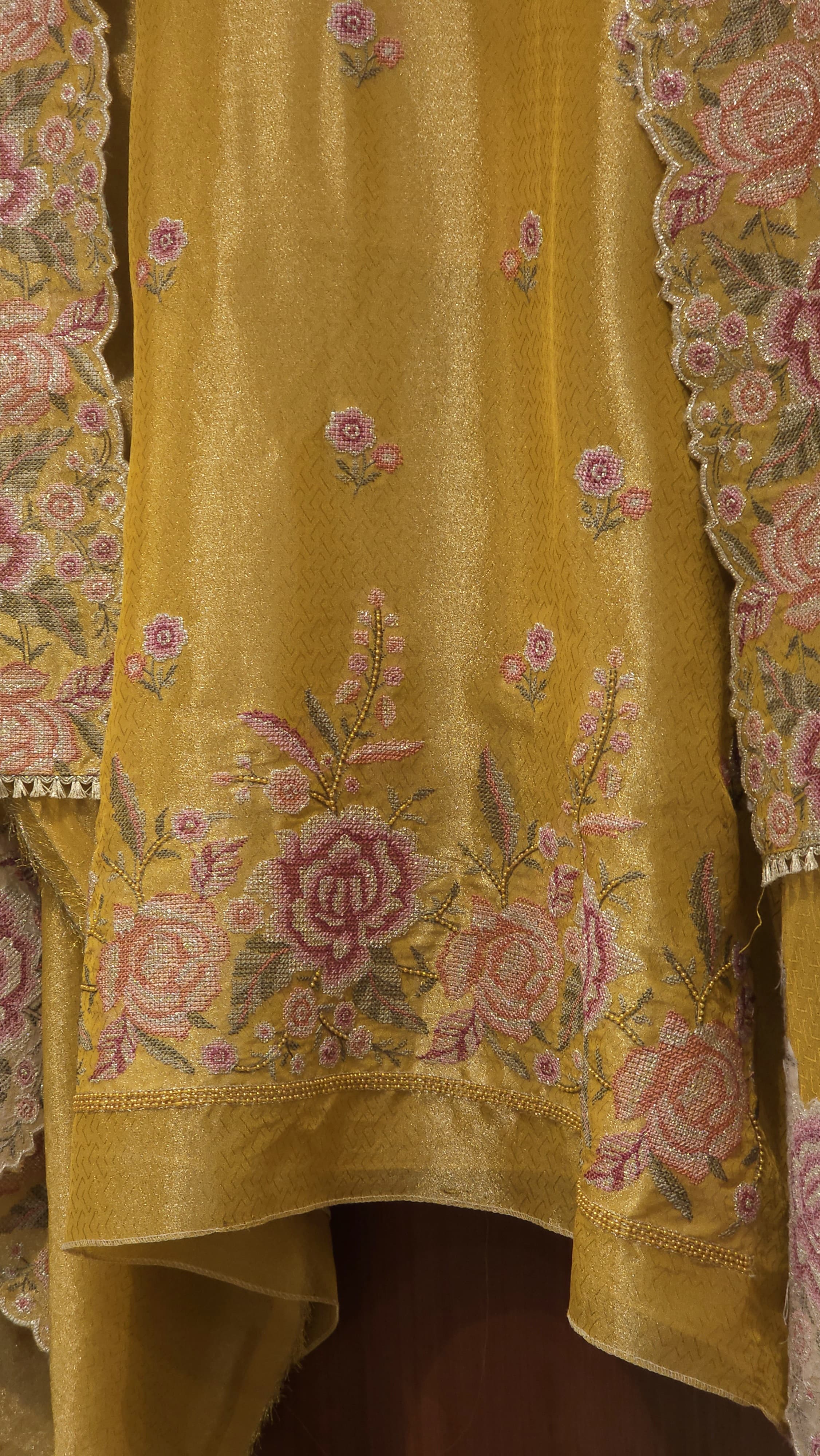 Vintage Cross Stitch Charm on Self Tissue