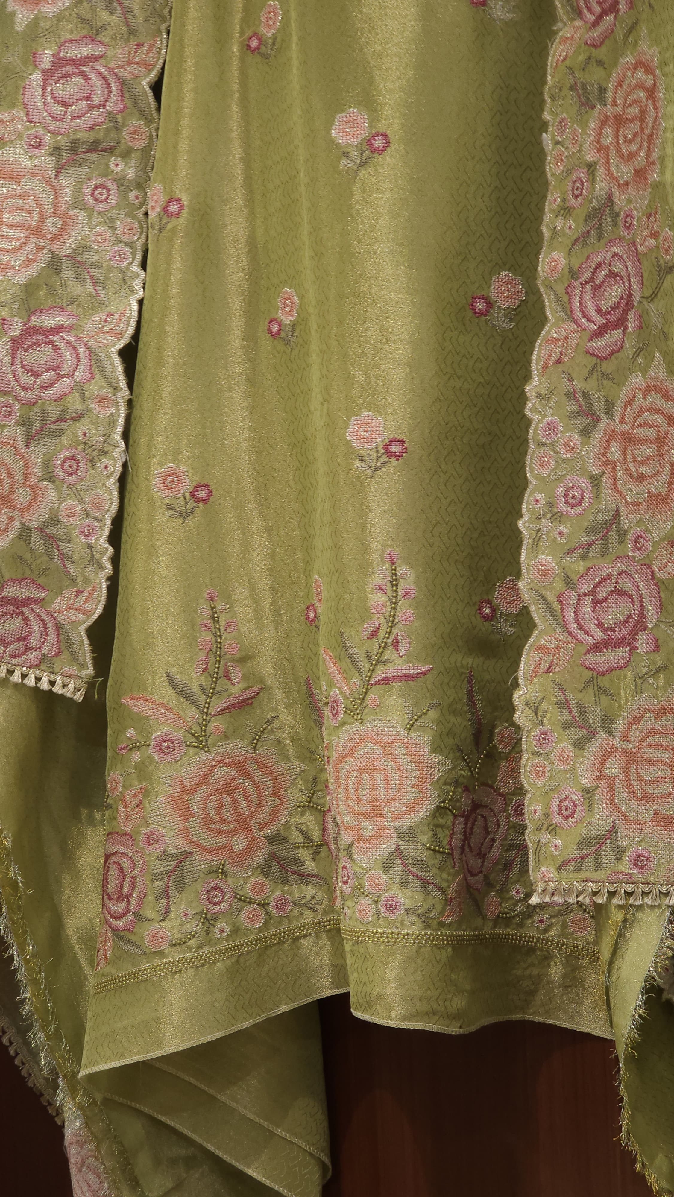 Vintage Cross Stitch Charm on Self Tissue