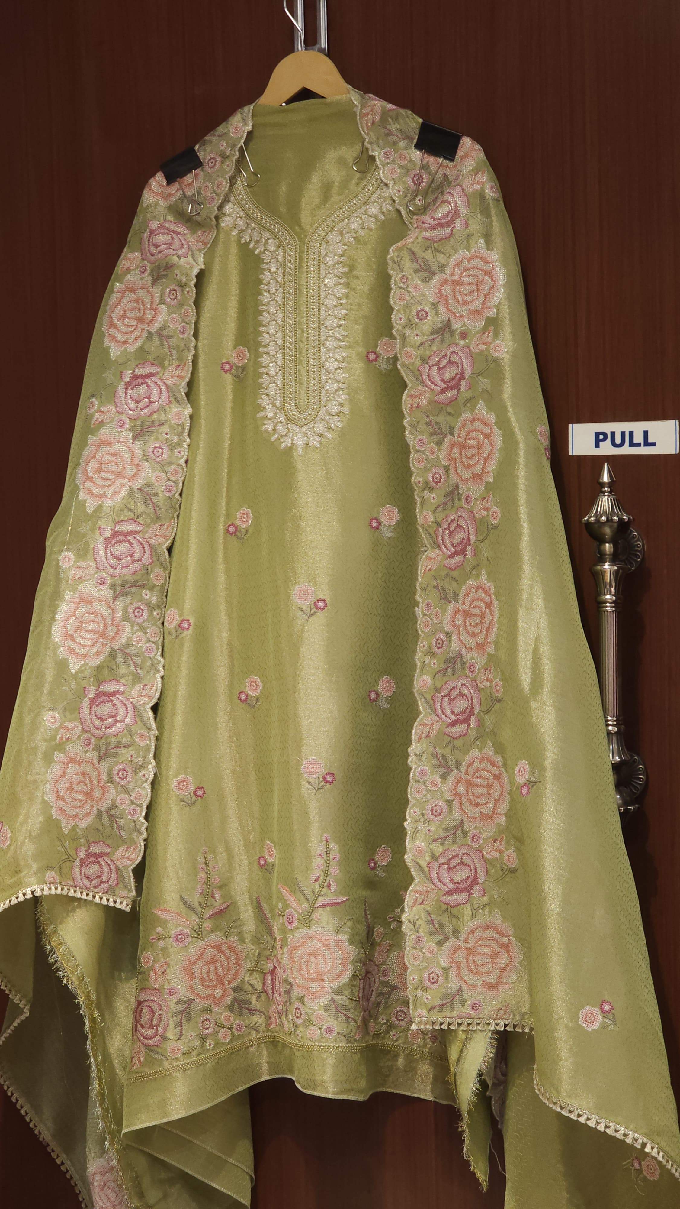 Vintage Cross Stitch Charm on Self Tissue