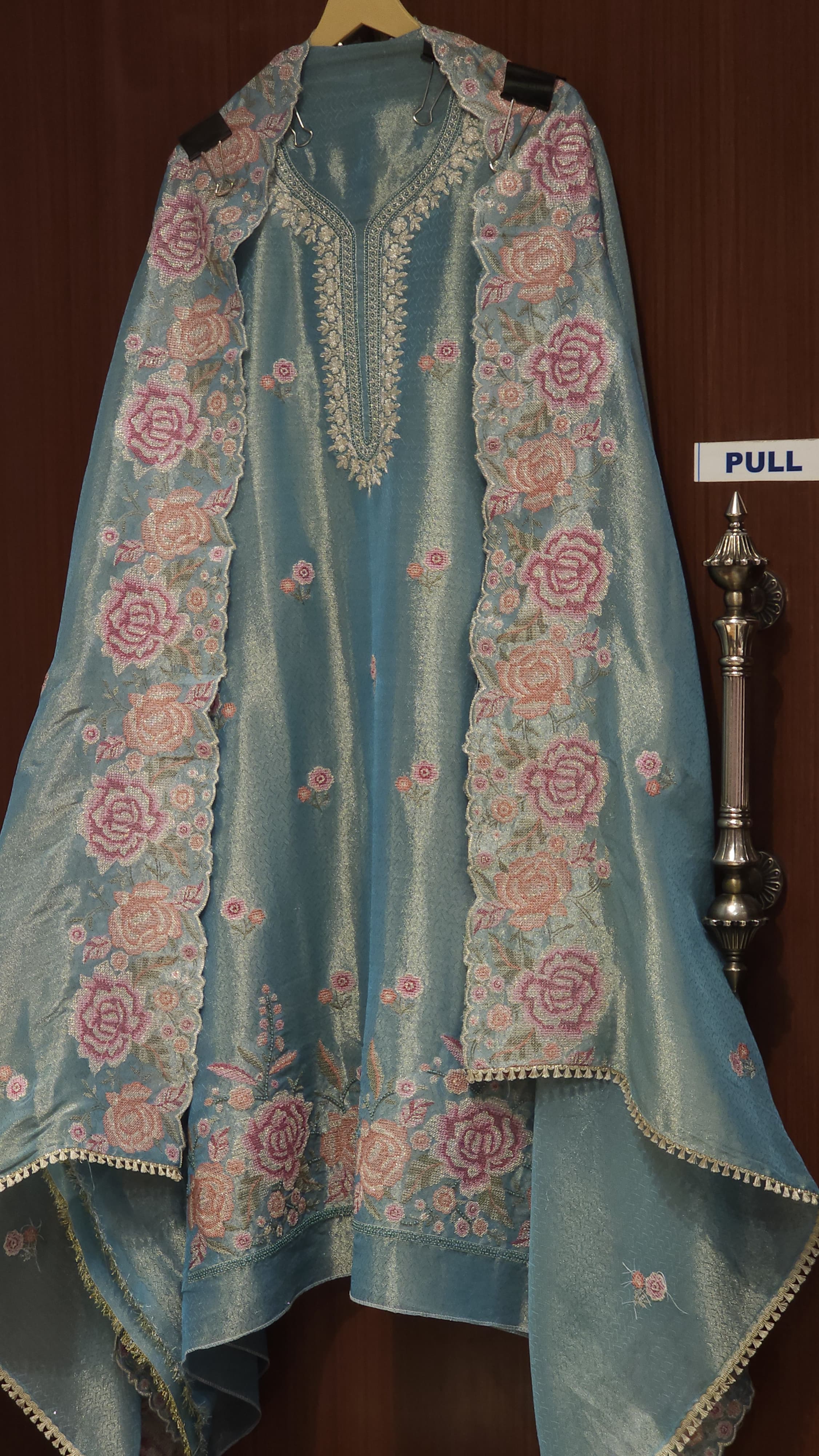 Vintage Cross Stitch Charm on Self Tissue