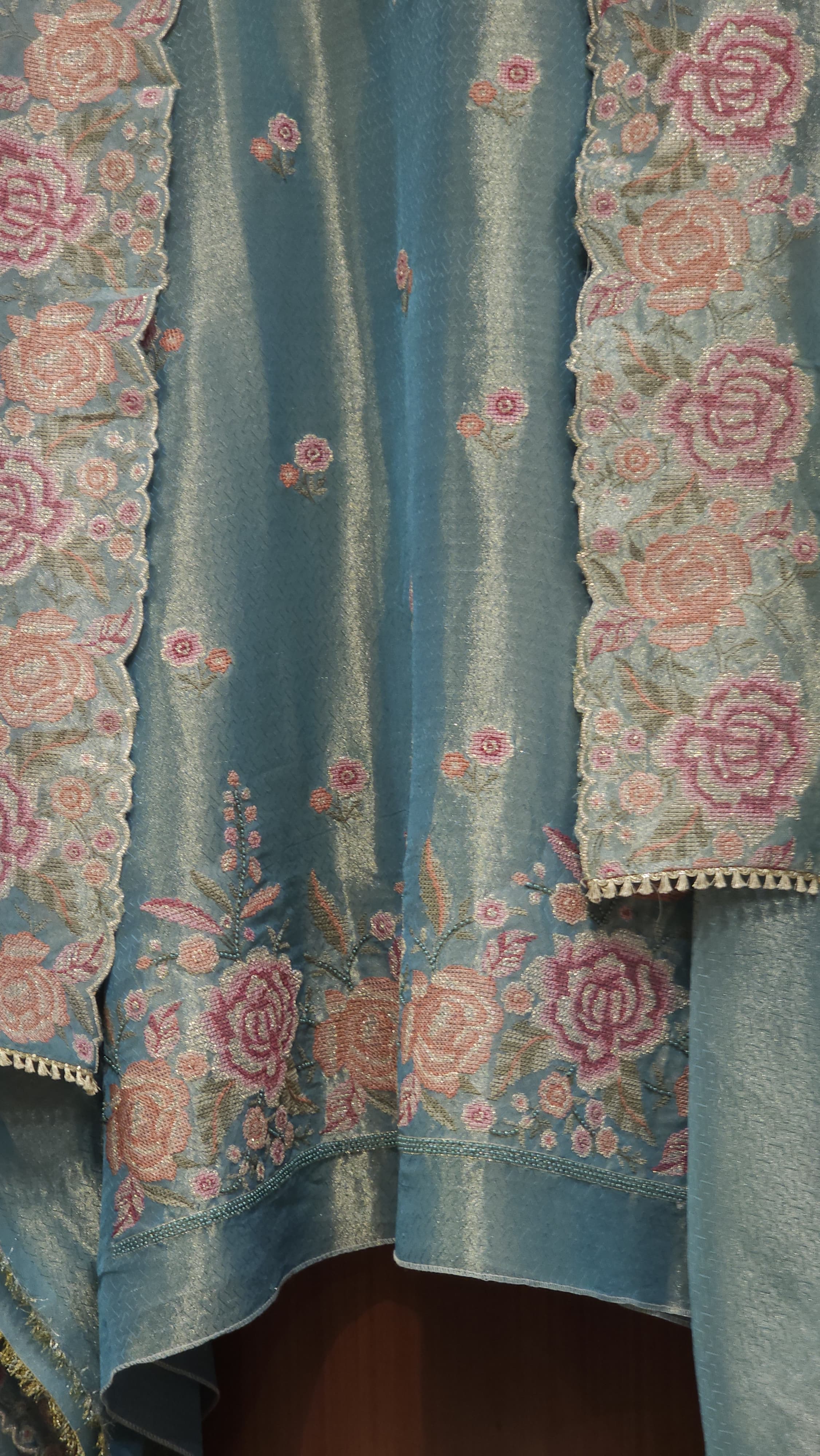 Vintage Cross Stitch Charm on Self Tissue