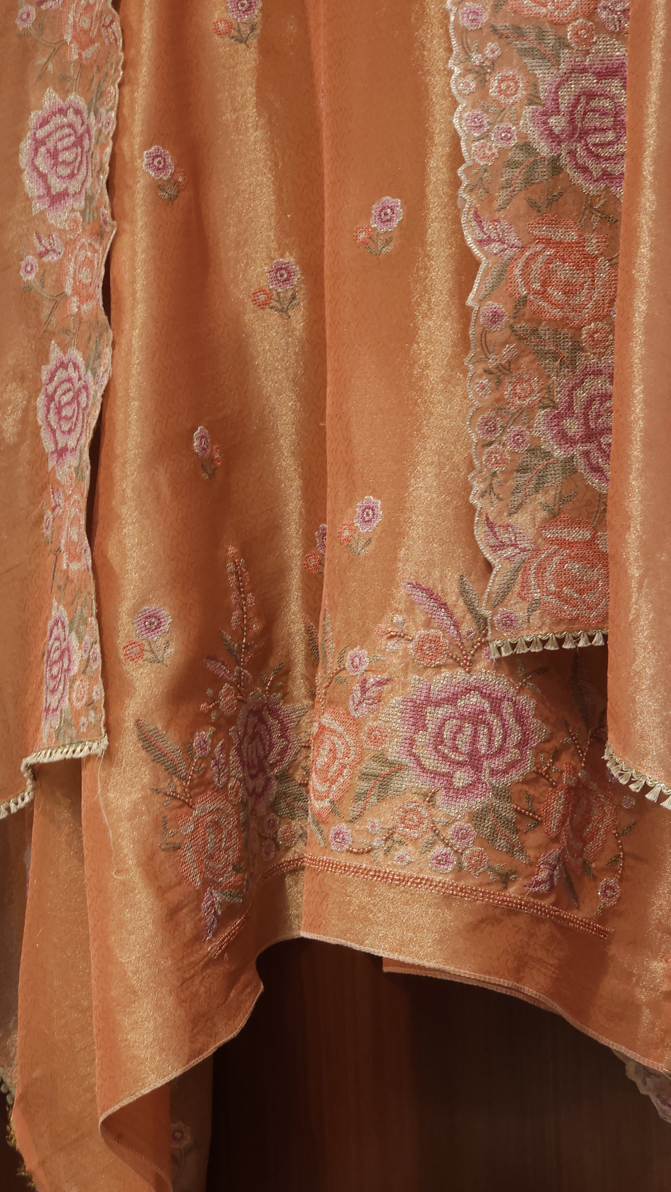 Vintage Cross Stitch Charm on Self Tissue