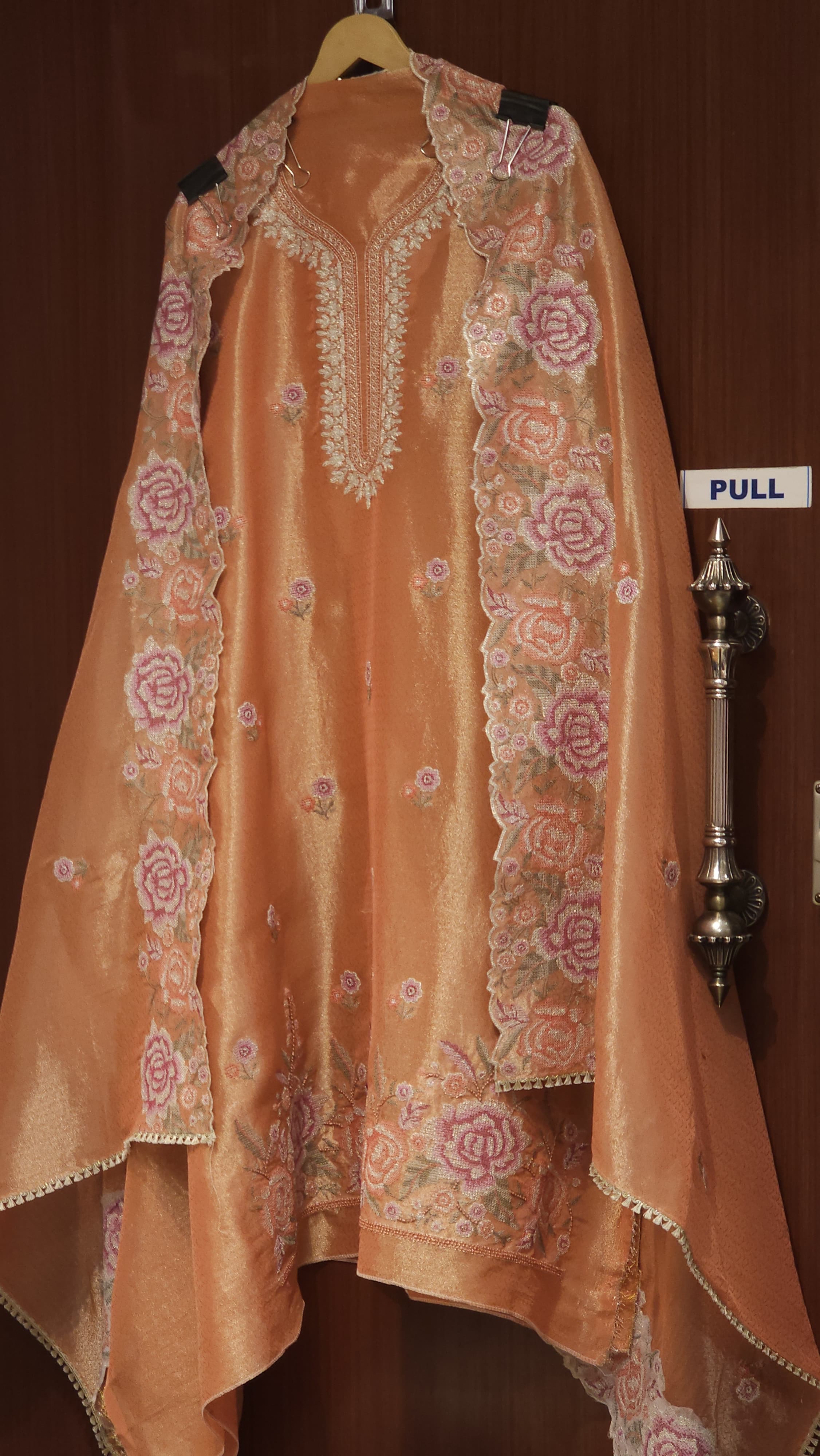 Vintage Cross Stitch Charm on Self Tissue