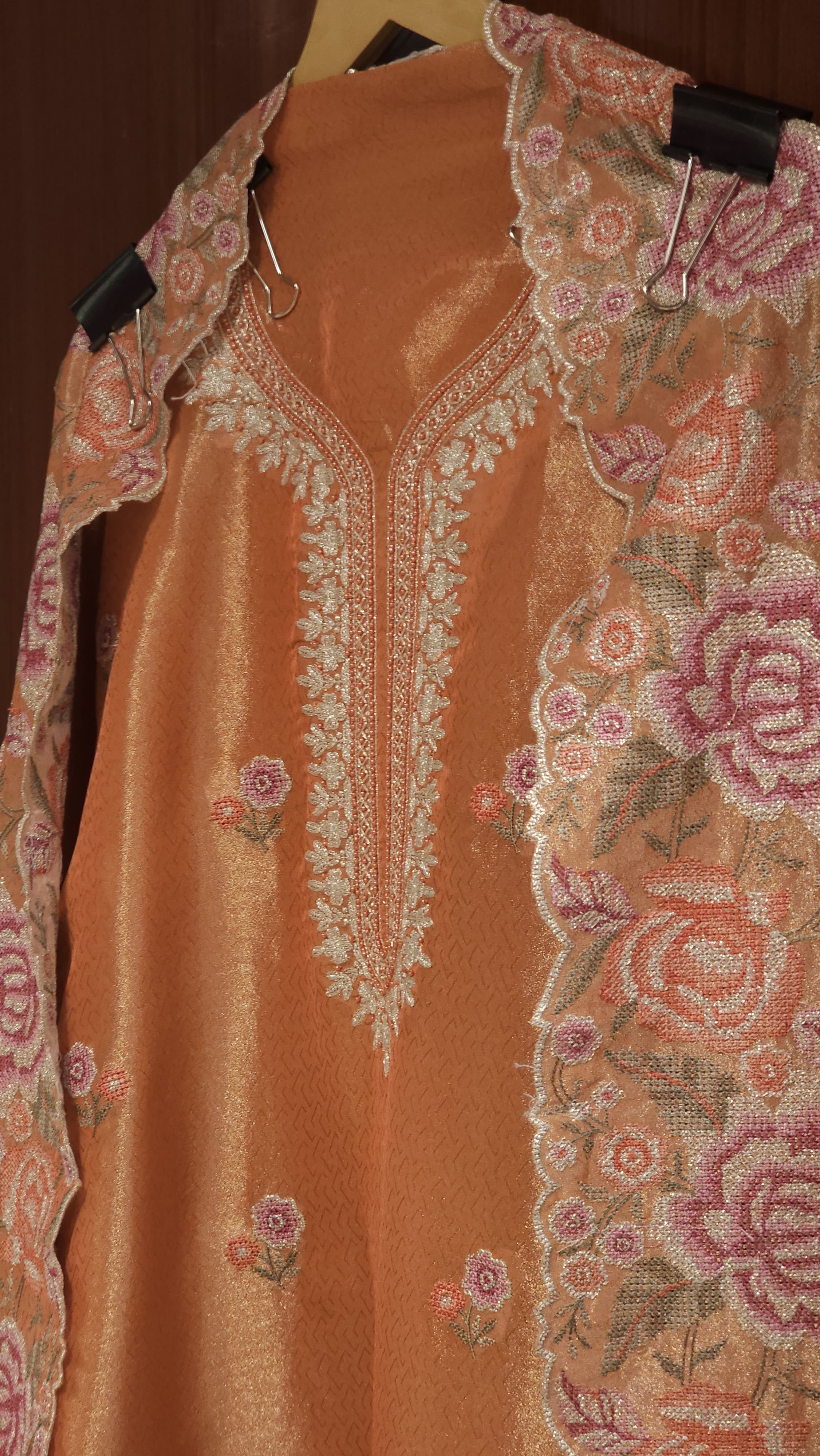 Vintage Cross Stitch Charm on Self Tissue