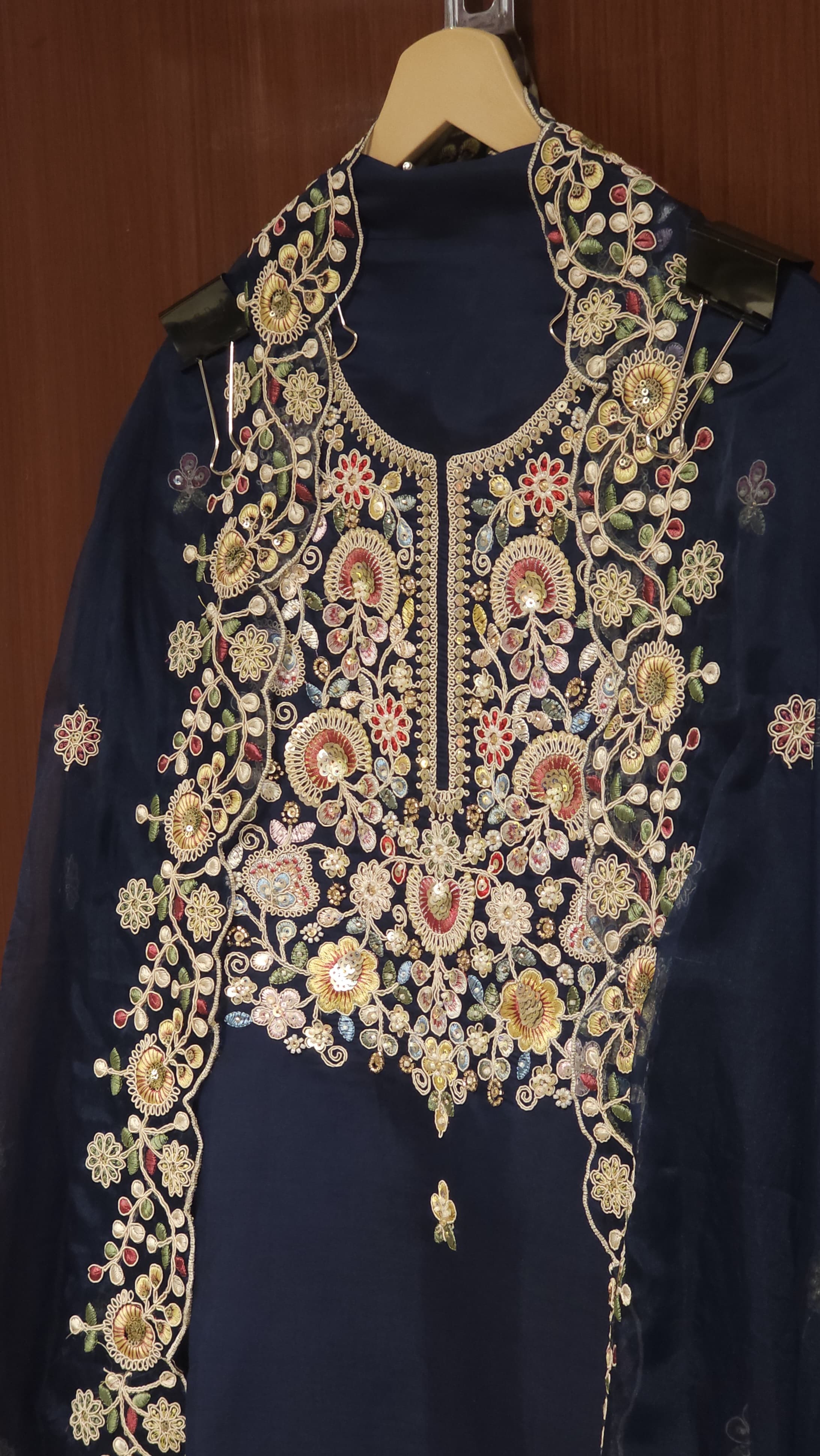 Calcutta Embroidery on Modal Muslin