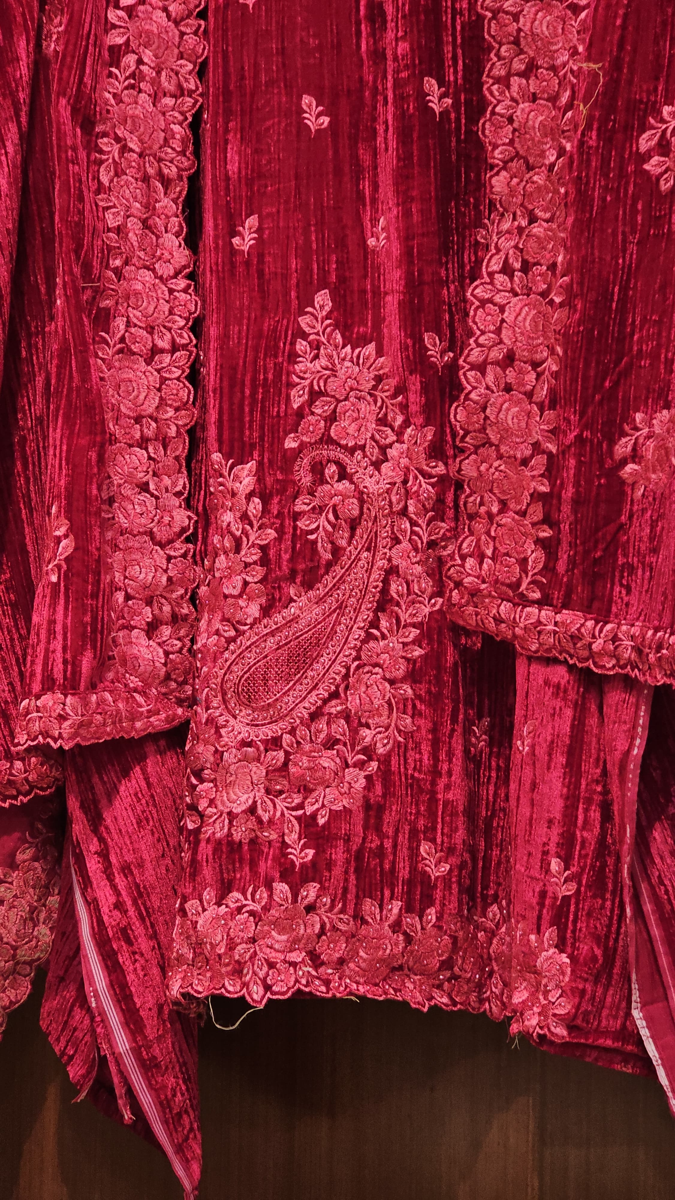 Viral Parsi Embroidery - Velvet Edition with bottom work